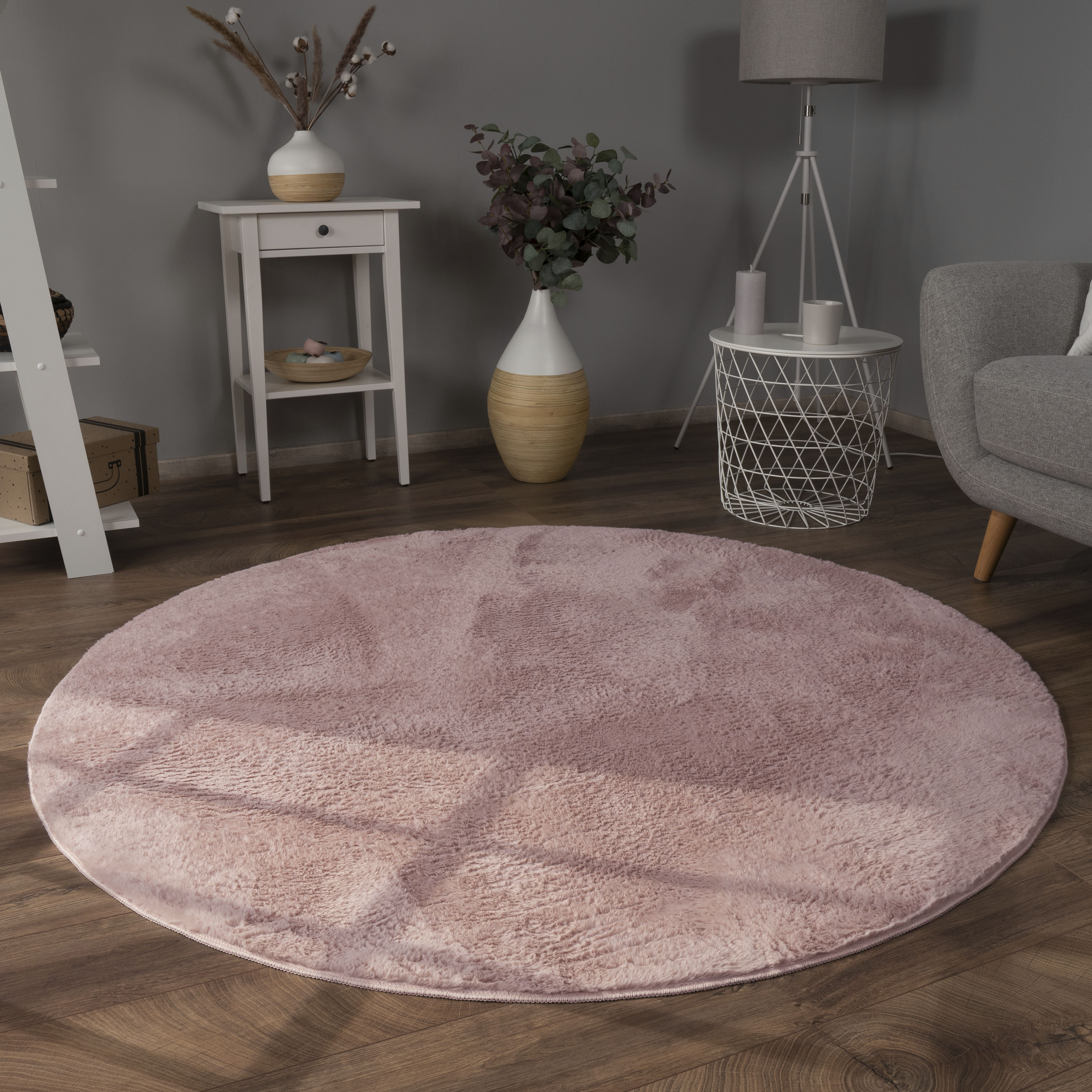 Fellteppich »Kunstfell Soft 380«, rund, Langflor, Kuschelteppich - besonders weich,...