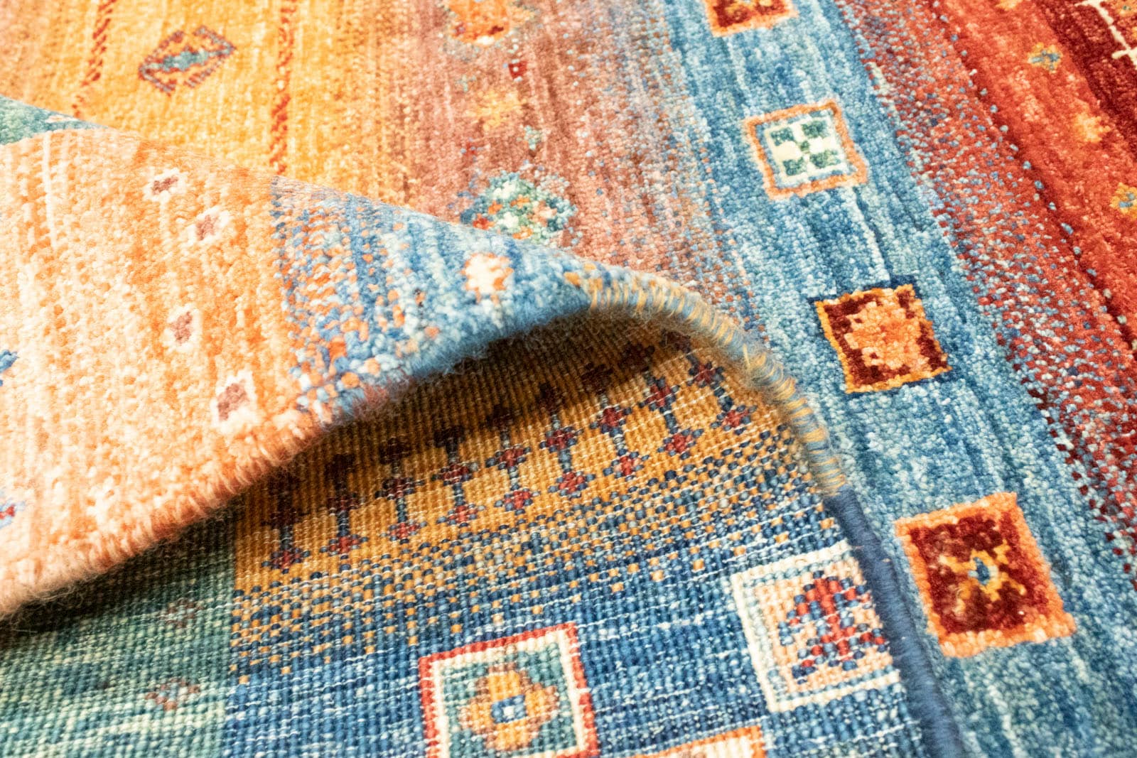 morgenland Wollteppich »Loribaft Teppich handgeknüpft mehrfarbig«,  rechteckig, handgeknüpft online kaufen | Jelmoli-Versand