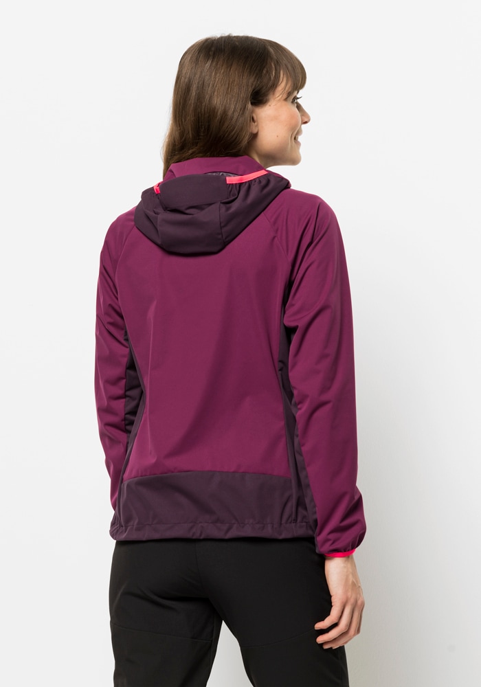 Jack Wolfskin Softshelljacke »EAGLE PEAK II HOODY W«, mit Kapuze