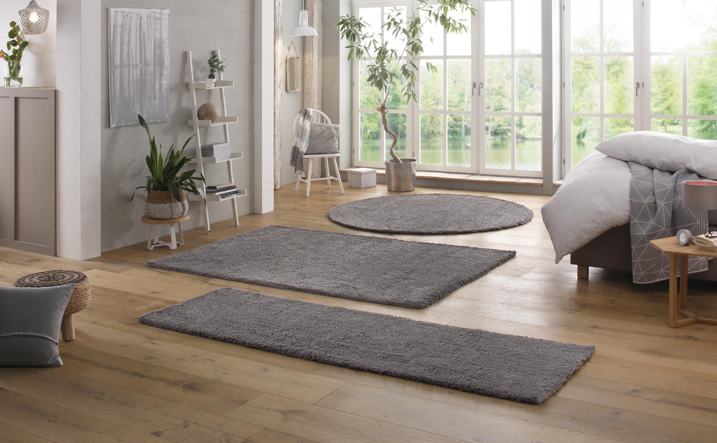 my home Hochflor-Läufer »Desner«, rechteckig, 38 mm Höhe, besonders weich und flauschig durch Microfaser, fussbodenheizungsgeeignet, Teppichläufer, Brücke, ideale Teppiche für Wohnzimmer, Schlafzimmer, Esszimmer, Flur & Diele