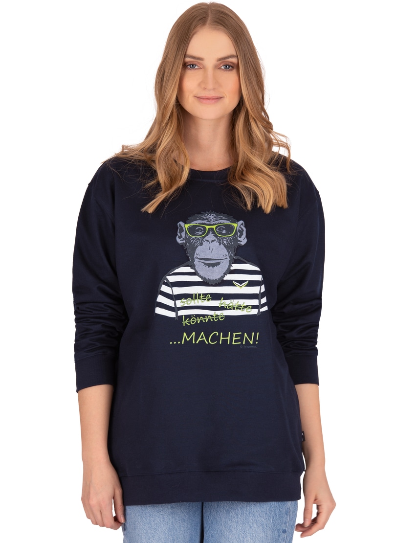 Trigema Sweatshirt »TRIGEMA Sweatshirt mit grossem Affen-Druckmotiv« online  kaufen bei Jelmoli-Versand Schweiz