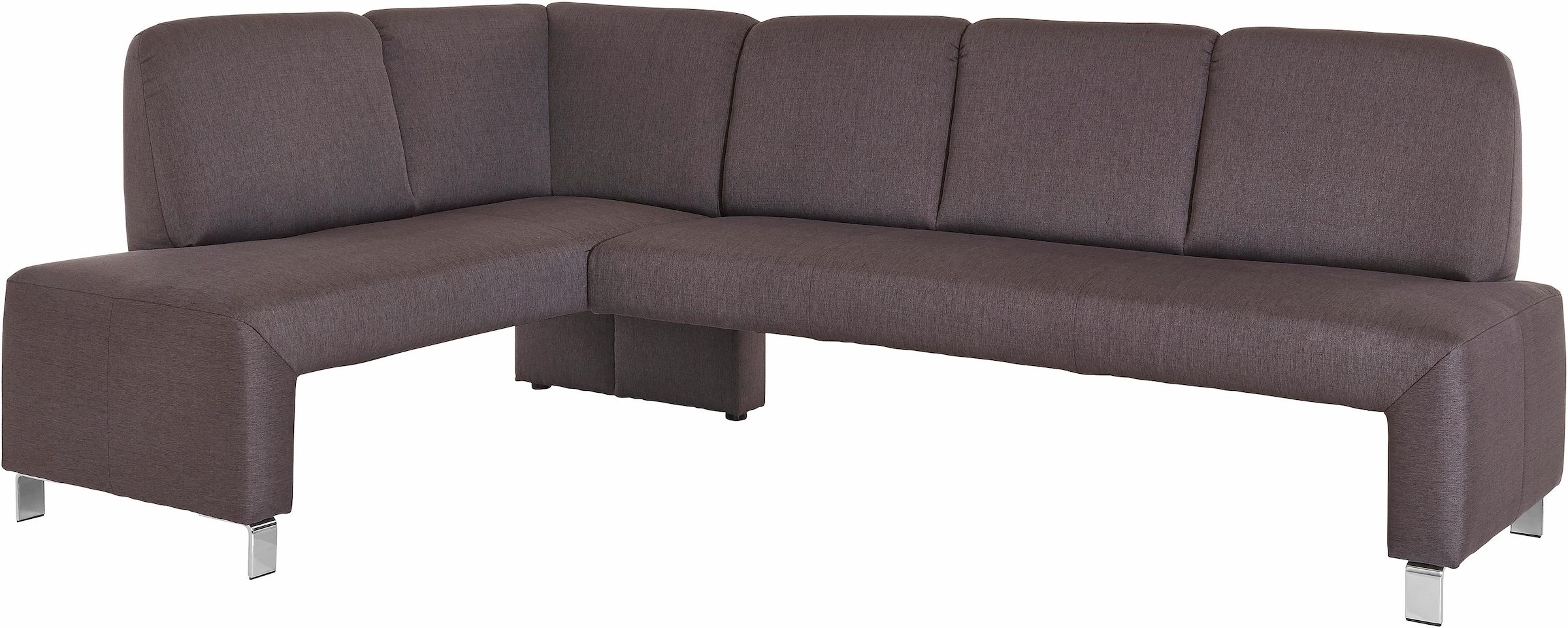 exxpo - sofa fashion Eckbank »Intenso, viele Bezugsstoffe Cord, Leder, Struktur 244/157 cm (B/T)«, hohe Bodenfreiheit, frei im Raum stellbar, hoher Sitzkomfort