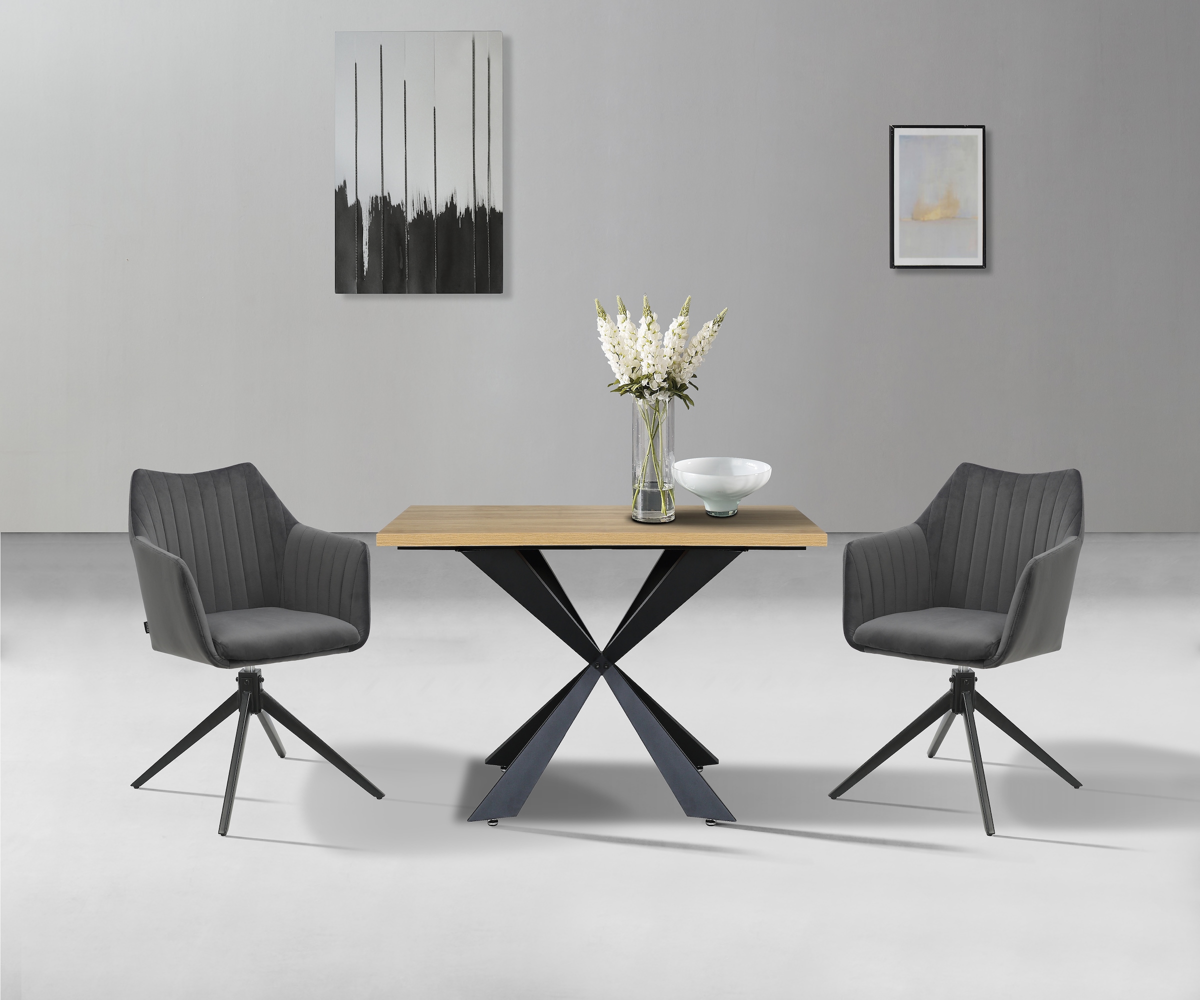 Home affaire Esszimmerstuhl »Tampa, TOPSELLER!, OTTOs Choice«, (Set), 2 St., Samtvelours, mit Drehfunktion 360 Grad