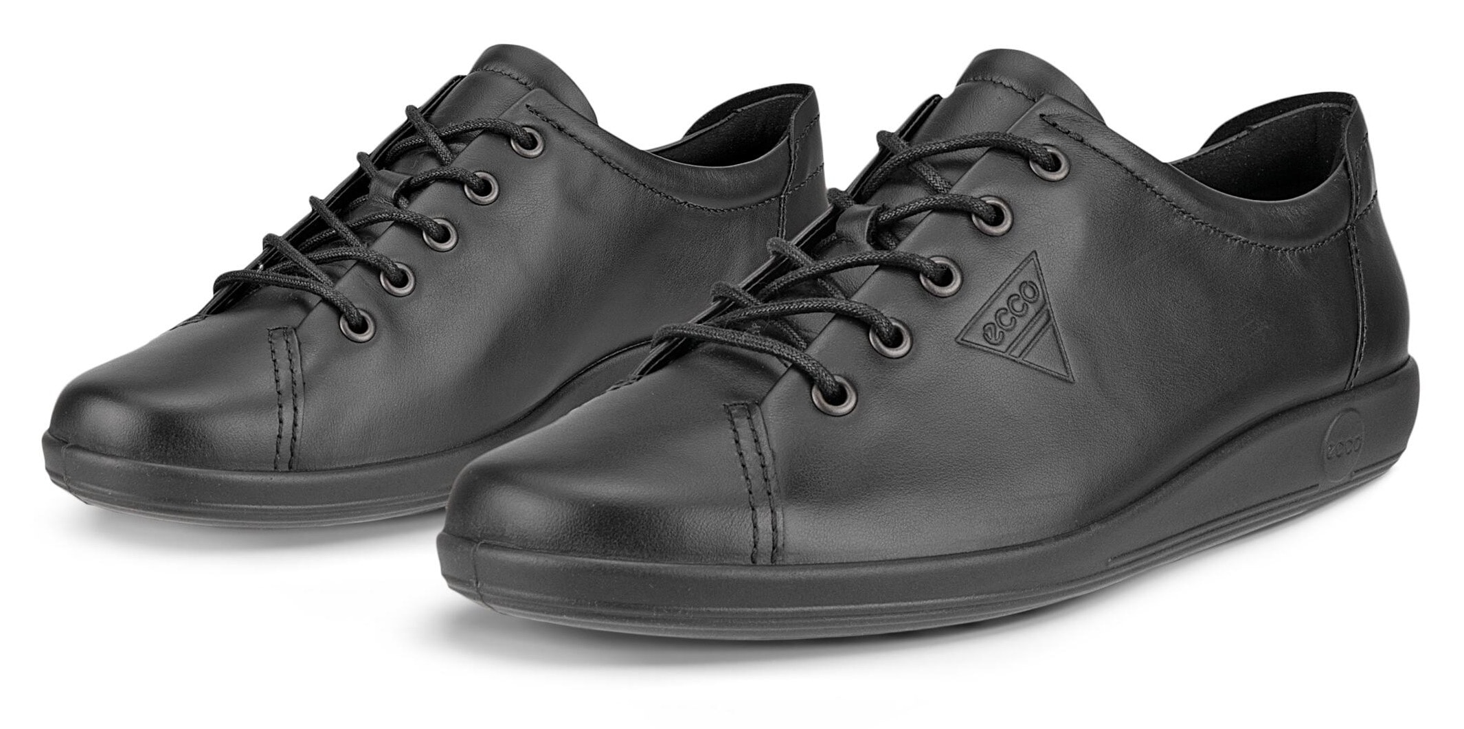 Ecco Schnürschuh »Ecco Soft 2.0« , Freizeitschuh, Halbschuh, Schnürschuh mit dezenter Logo Prägung
