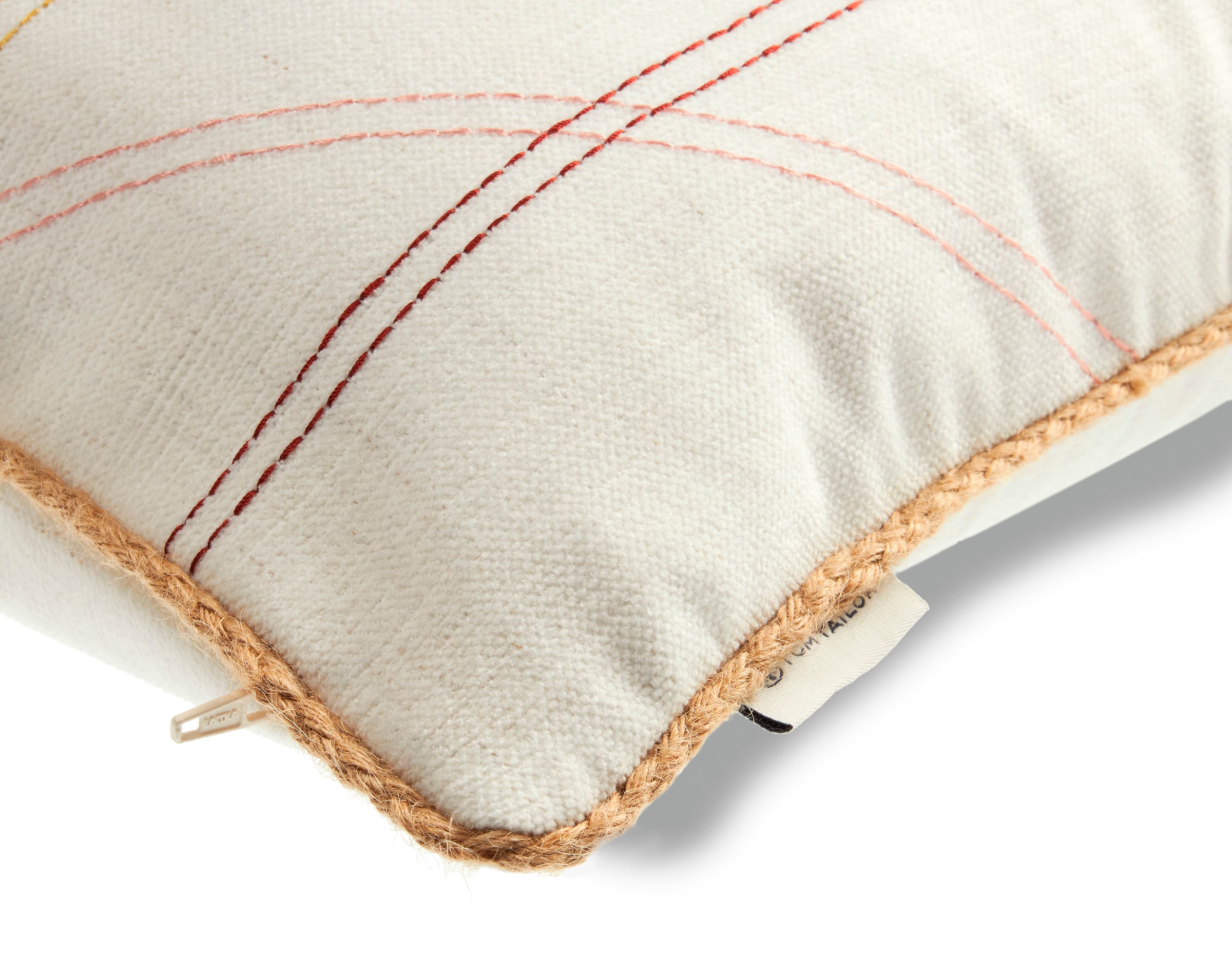 TOM TAILOR HOME Kissenbezüge »Stitched«, (1 St.), mit aufgestickten Effektstreifen