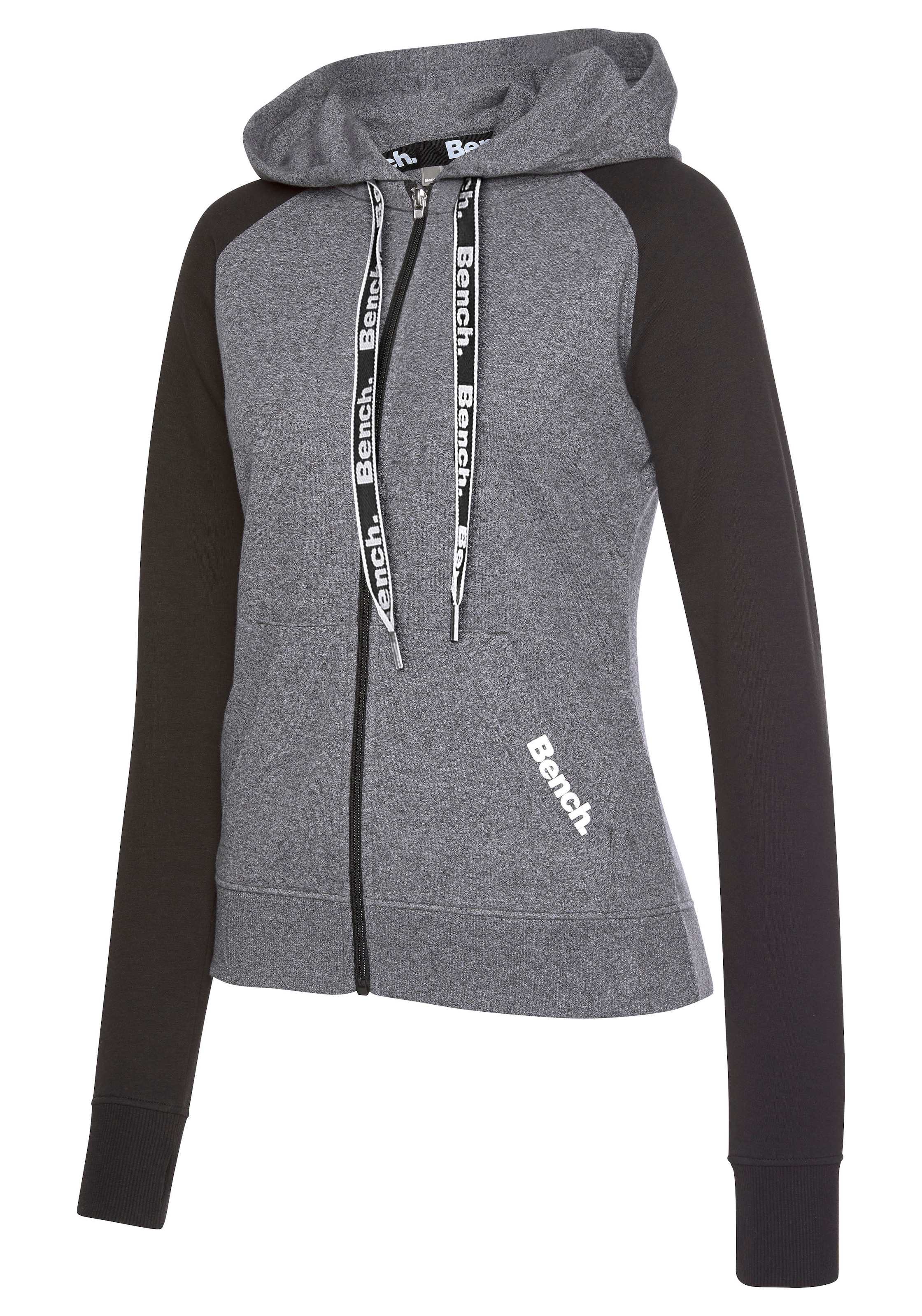 Jelmoli-Versand Kapuzensweatjacke, mit Loungewear bestellen Schweiz Ärmeln, Bench. bei abgesetzten Loungeanzug online farblich