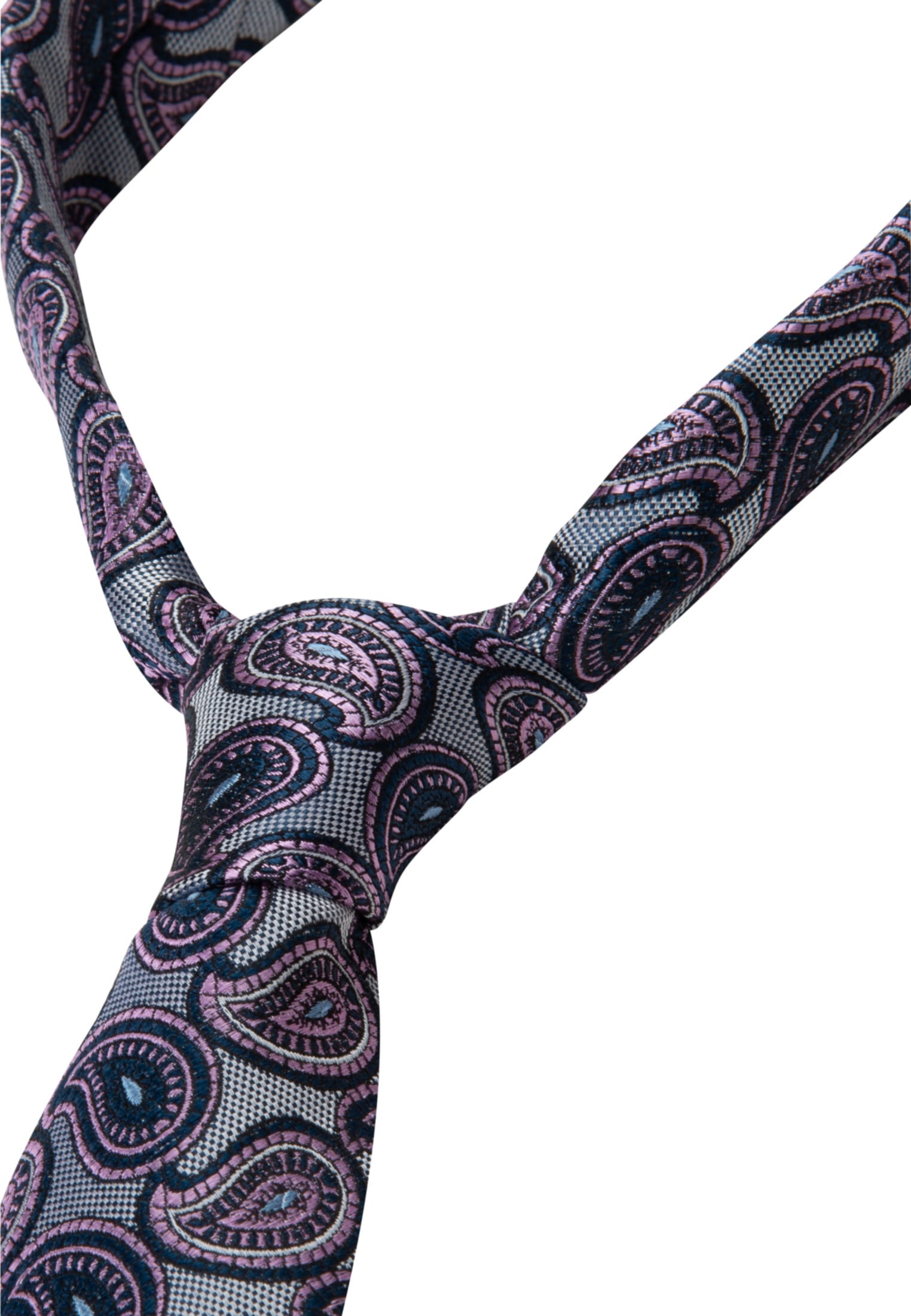 seidensticker Krawatte »Schwarze Rose«, Breit (7cm) Paisley