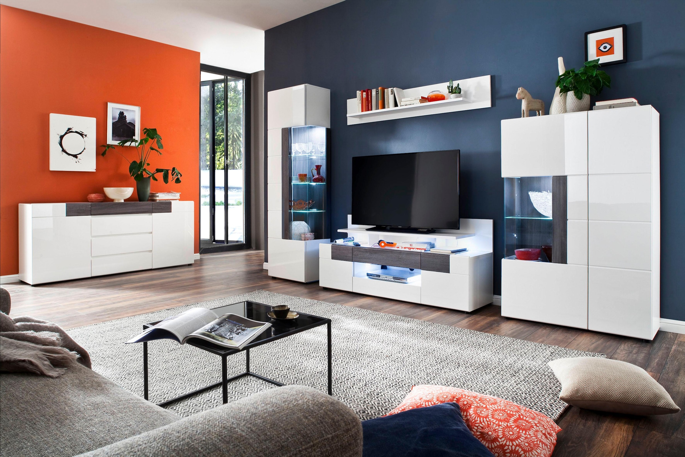 trendteam Wandregal »Taormina«, Zeitloses Wandboard - Masse (B/T/H) 153/20/26 cm