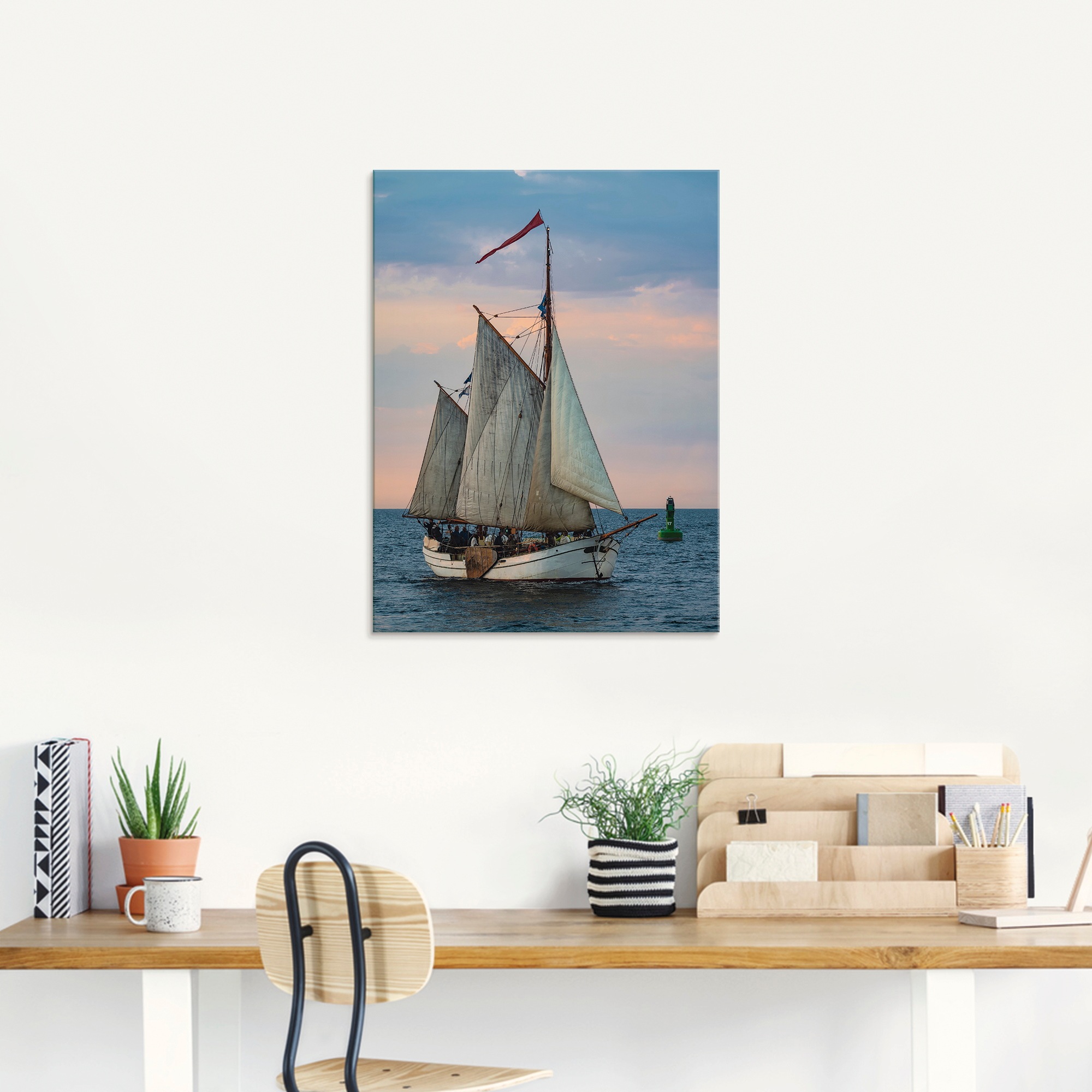 Artland Glasbild »Segelschiff Hanse Sail in Rostock III«, Boote & Schiffe, (1 St.), in verschiedenen Grössen