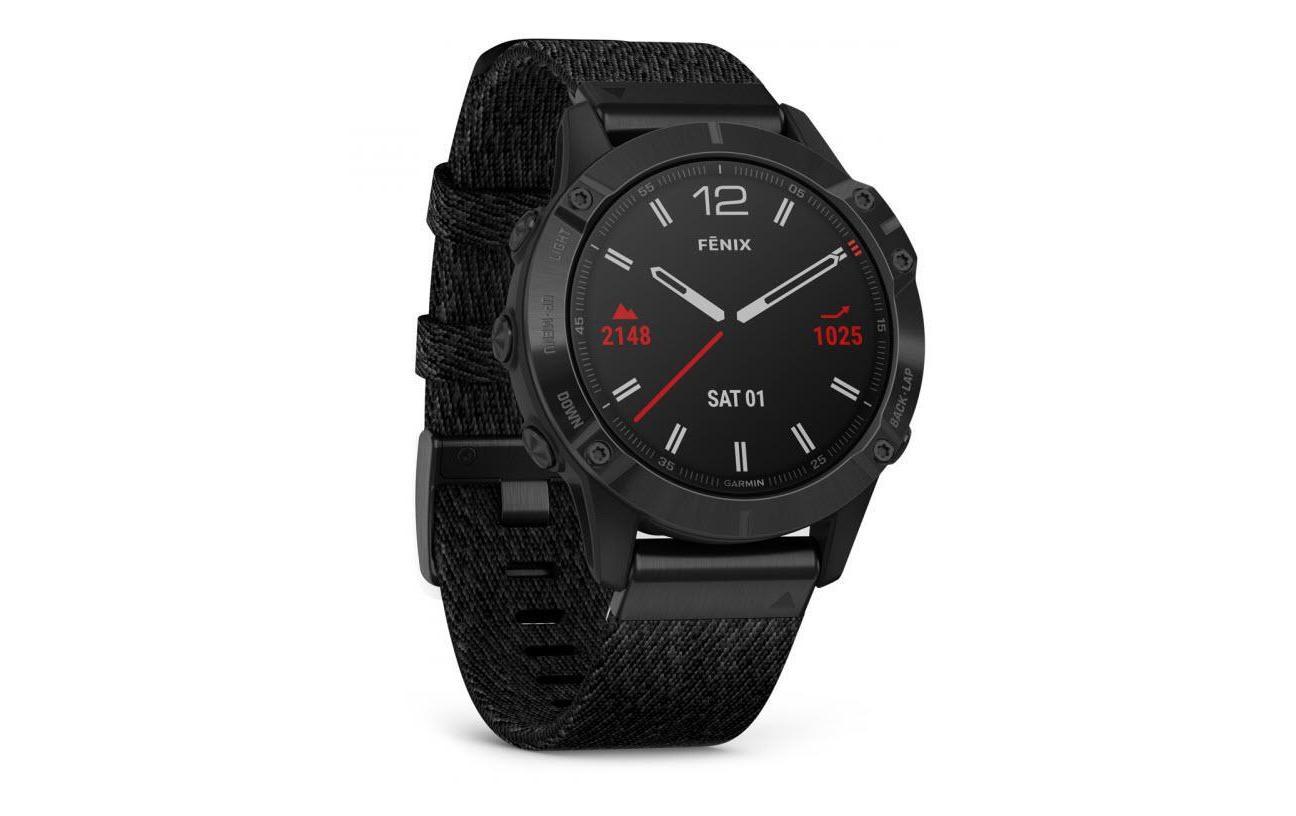 Garmin Fitnessuhr »Fenix 6 Sapphire Black«,)
