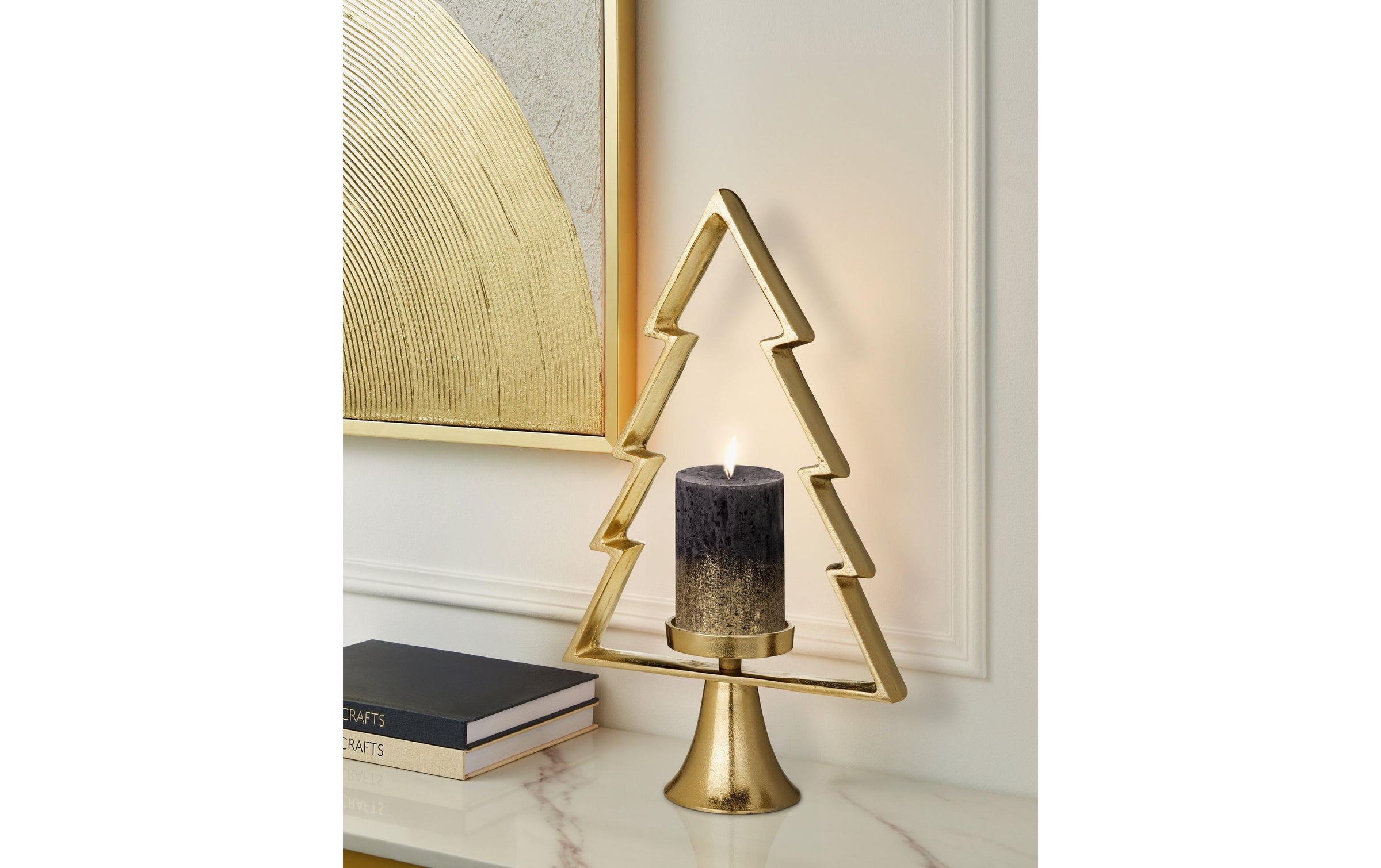 EGLO Windlicht »Tanne Mukayle 44 cm«, (1 St.)