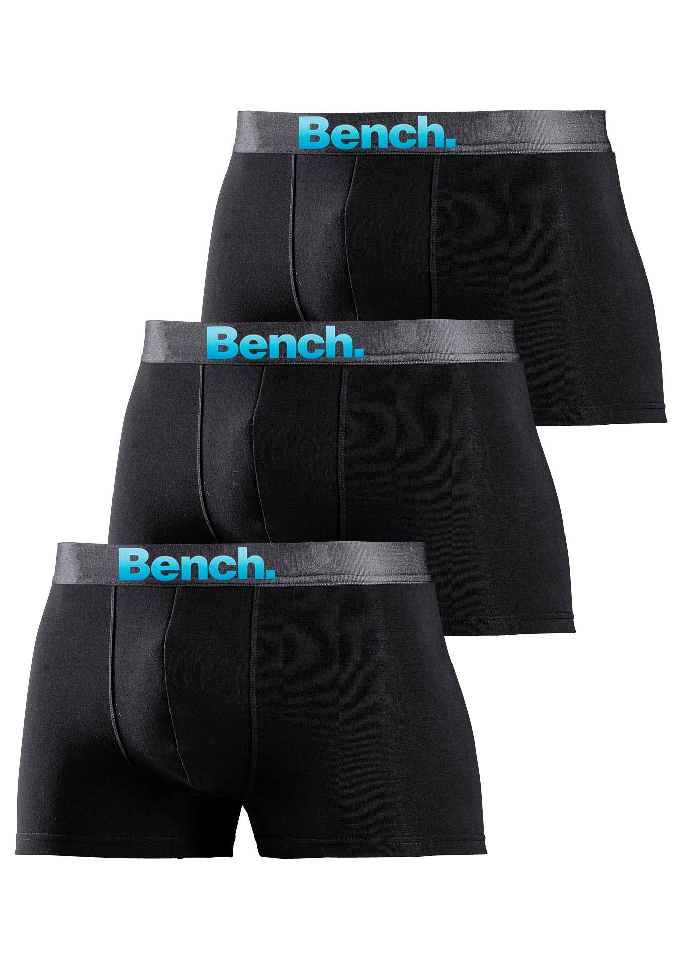 Bench. Boxer »Boxershorts für Herren«, (Packung, 3 St.), Unterhosen mit Logo Webbund