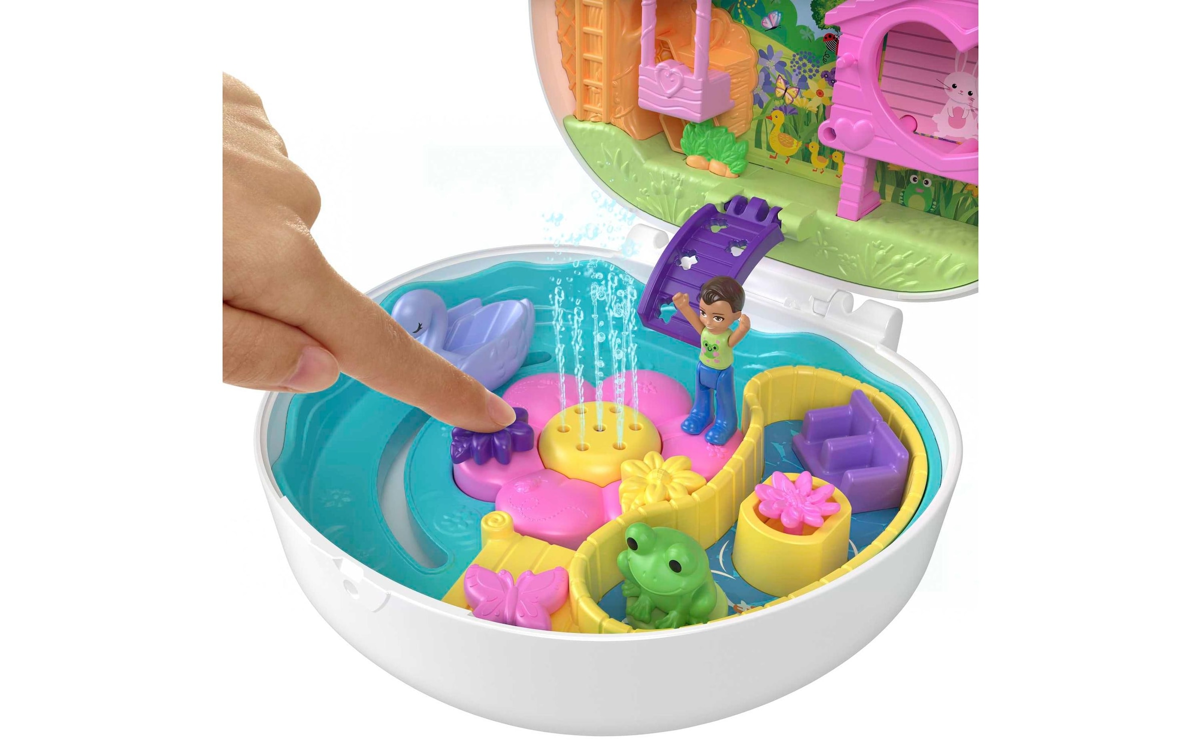 Polly Pocket Spielfigur »Blumen-Häschen Schatulle«