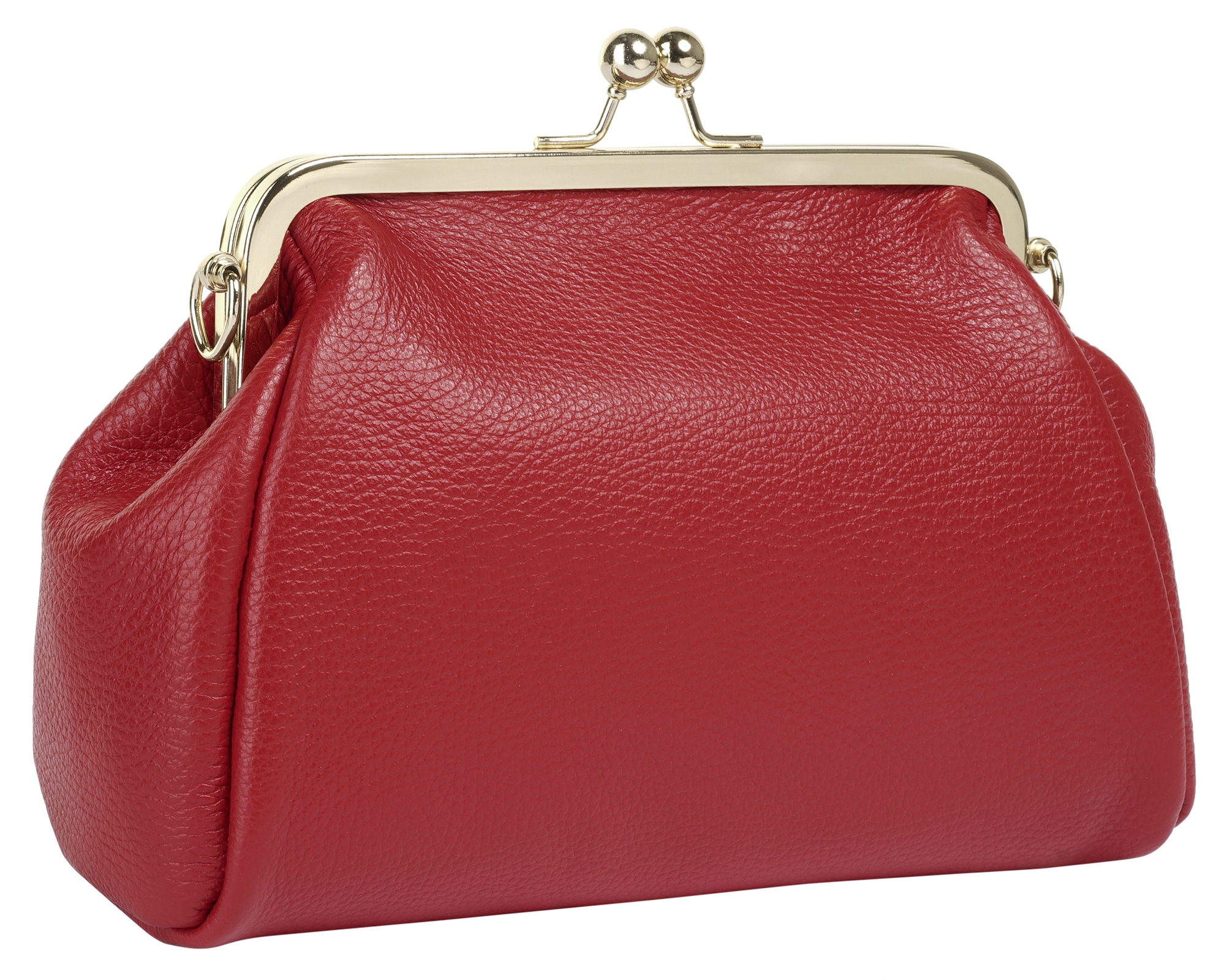 Cluty Abendtasche, echt Leder, Made in Italy