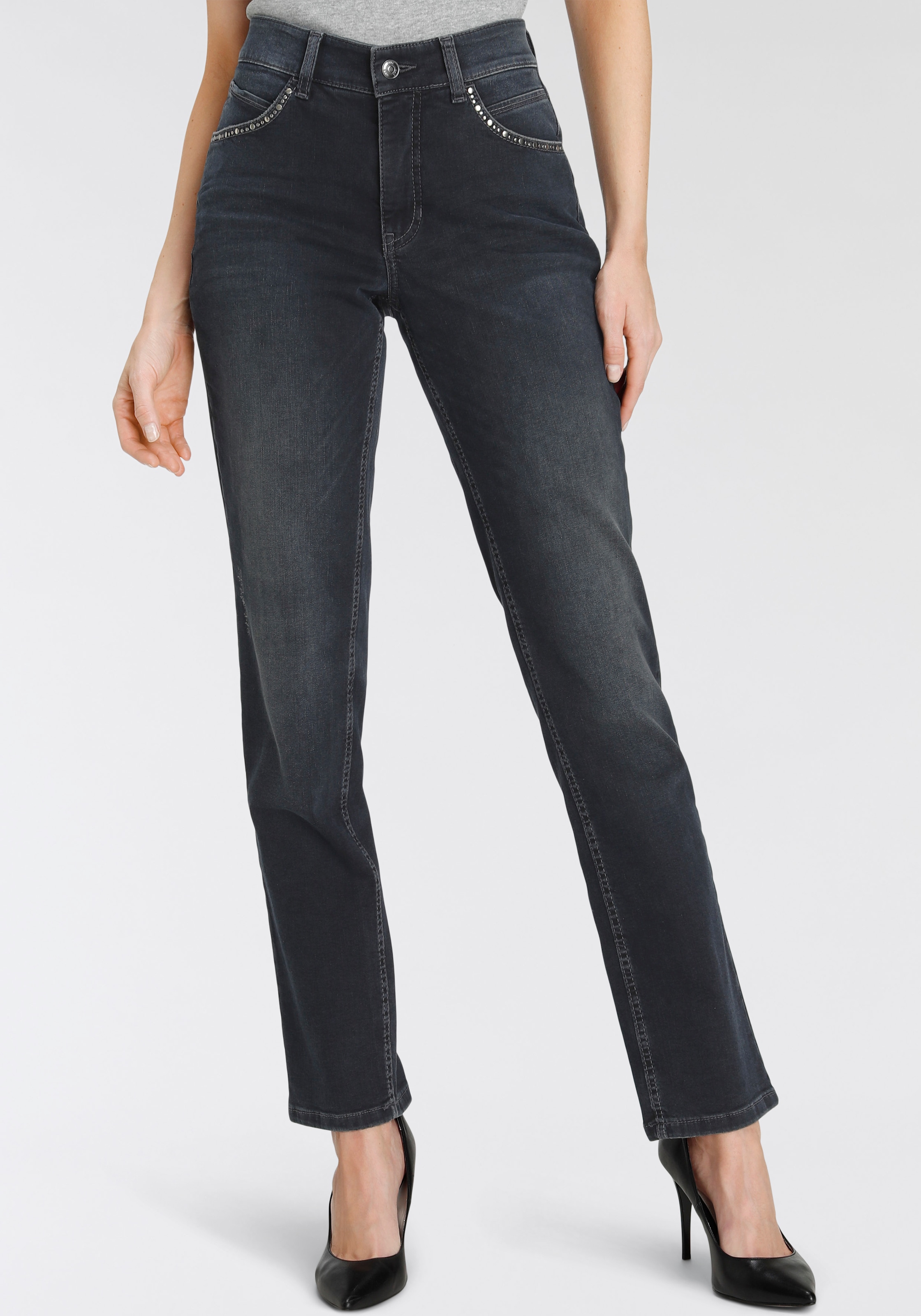 bei online MAC »Melanie-Glam«, Schweiz an Taschen Stretch-Jeans Jelmoli-Versand Nietenbesatz den kaufen