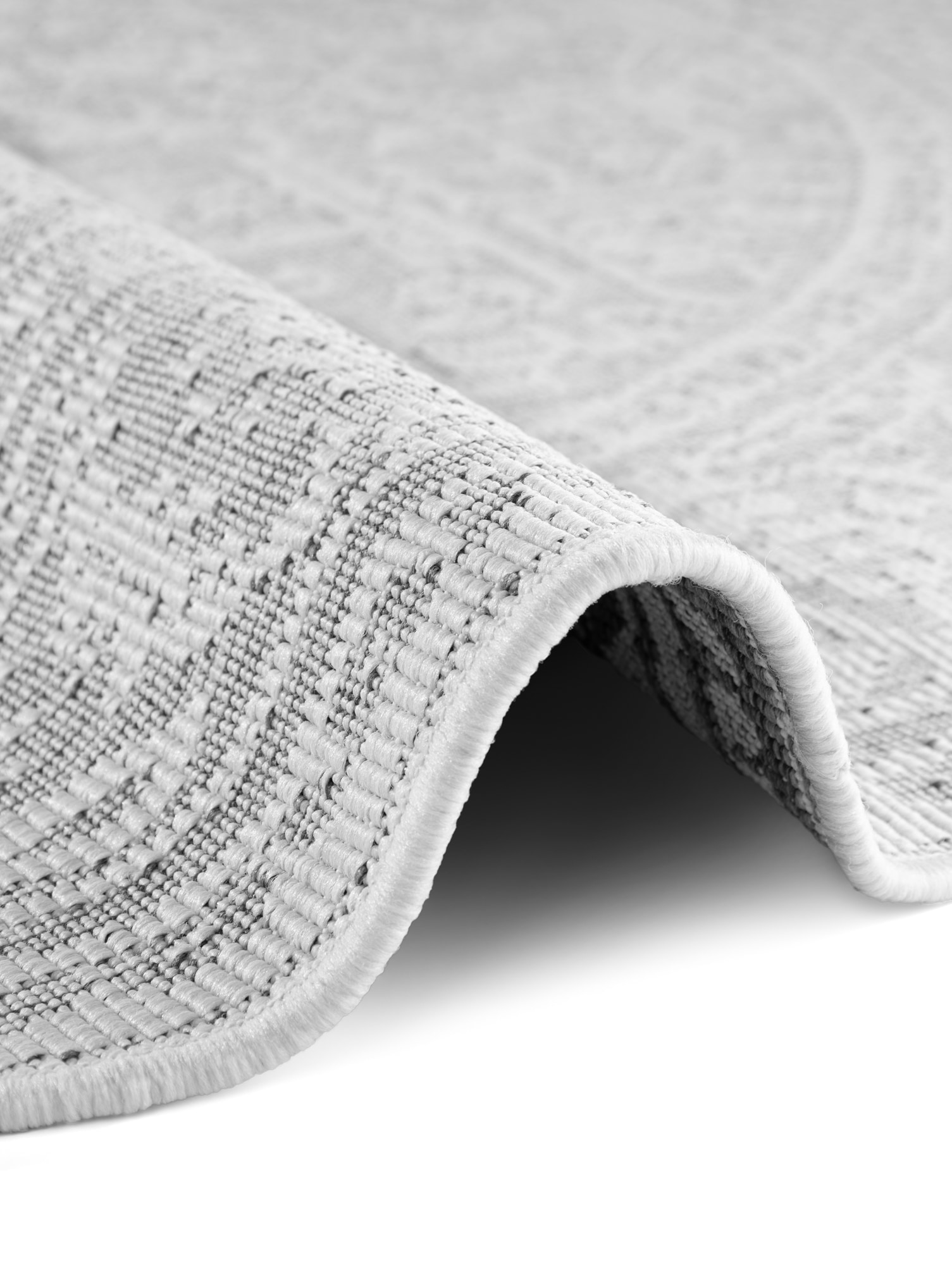 HANSE Home Outdoorteppich »Kona Wendeteppich«, rund, 5 mm Höhe, In und Outdoor, Flachgewebe, wetterfest, pflegeleicht, robust