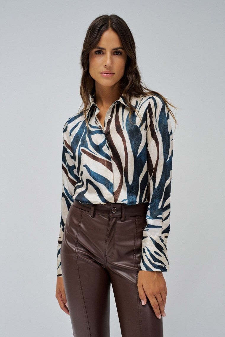Salsa Langarmbluse »Salsa Jeans Langarmbluse Satin Basic Shirt«