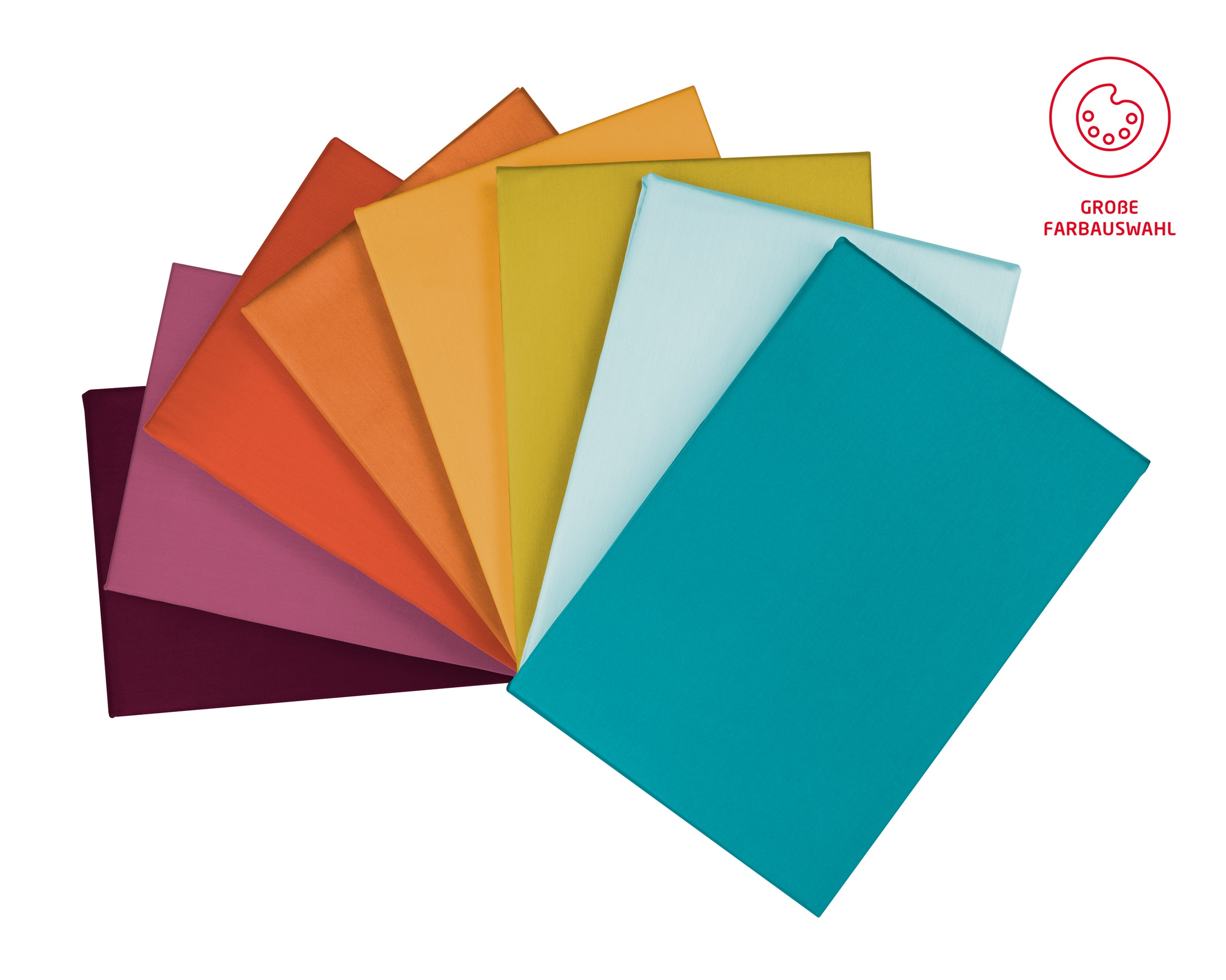 fleuresse Bettwäsche »Colours in 135x200, 155x220 oder 200x200 cm«, Bettwäsche aus 100% Baumwolle, uni, mit Reissverschluss