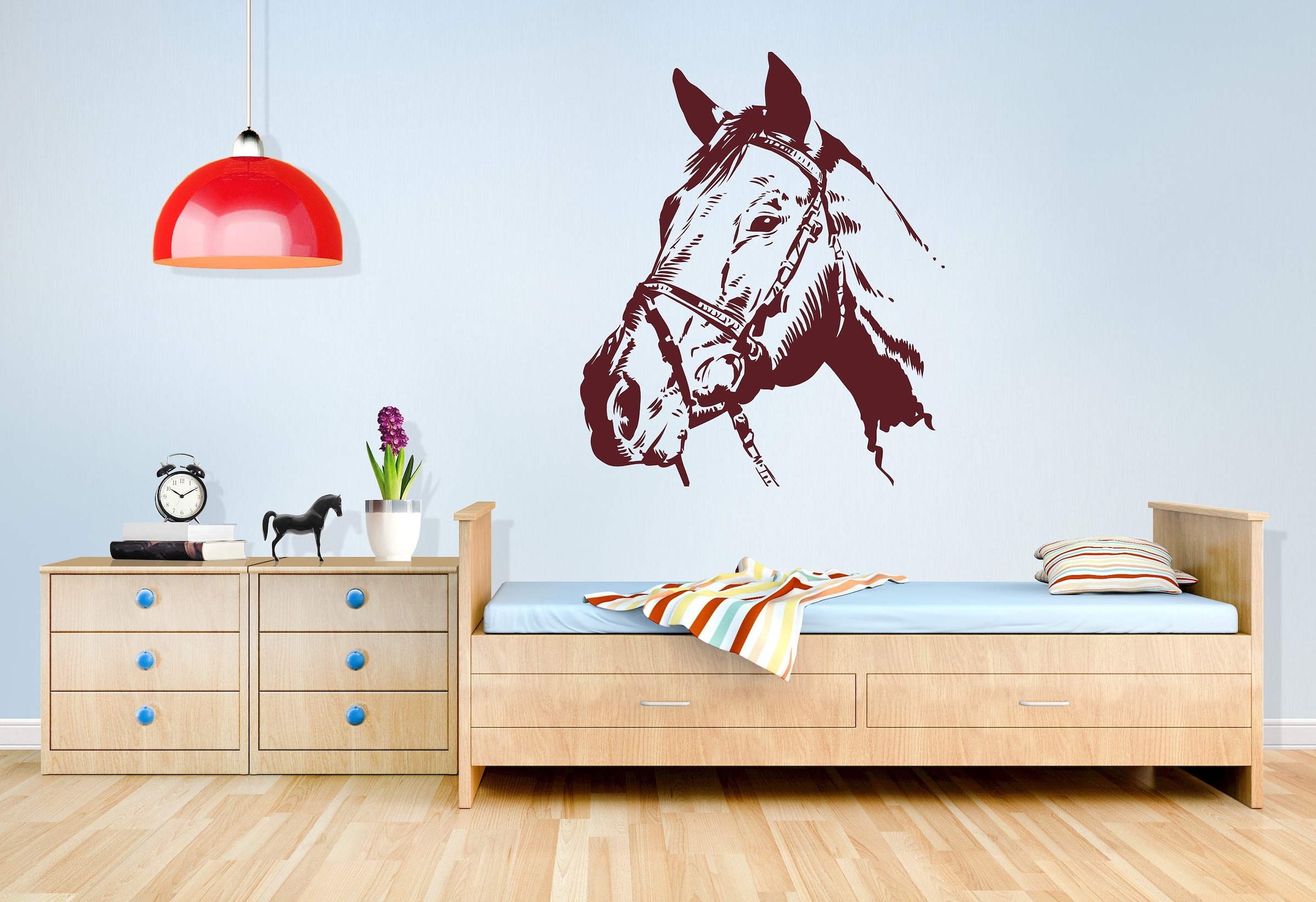Wall-Art Wandtattoo »Pferdekopf Hengst Stute«, selbstklebend, entfernbar