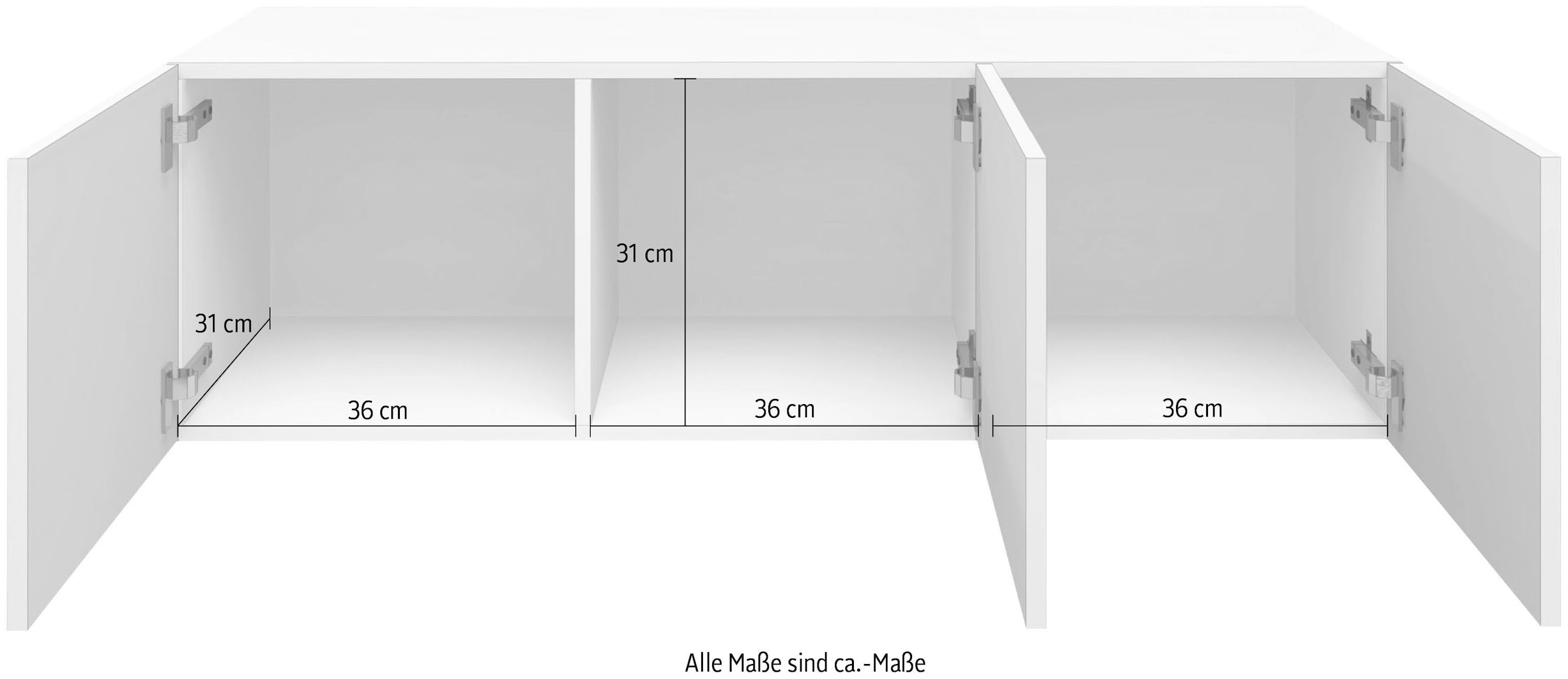 Möbel borchardt nur cm, hängend »Vaasa«, Breite 114 im ❤ Jelmoli-Online Lowboard Shop bestellen