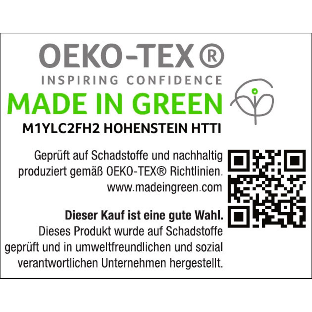 my home Spannbettlaken »Litschi«, (2 St.), für Topper auf Boxspringbetten geeignet, 100% Baumwolle, Topper Spannbettlaken aus Jersey mit Gummizug, Made in Green zertifiziert