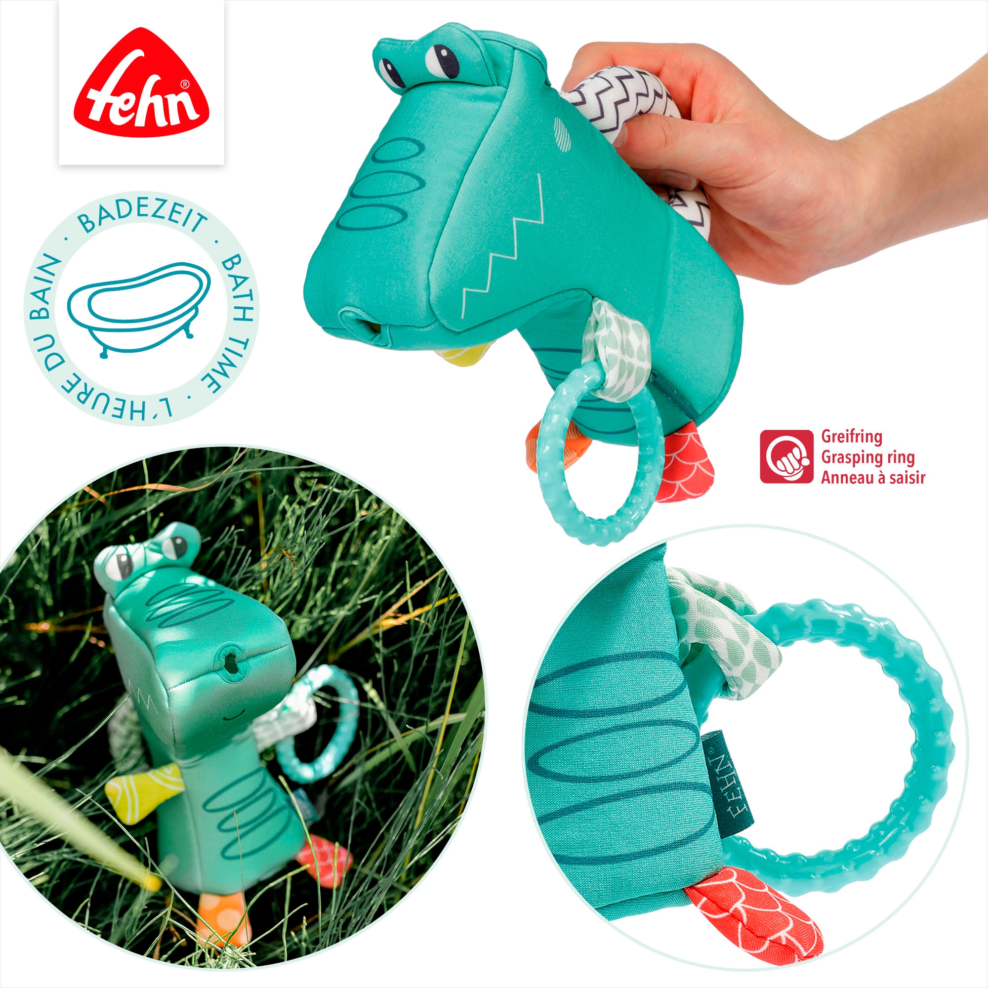 Fehn Badespielzeug »Plansch & Play, Giess-Krokodil«