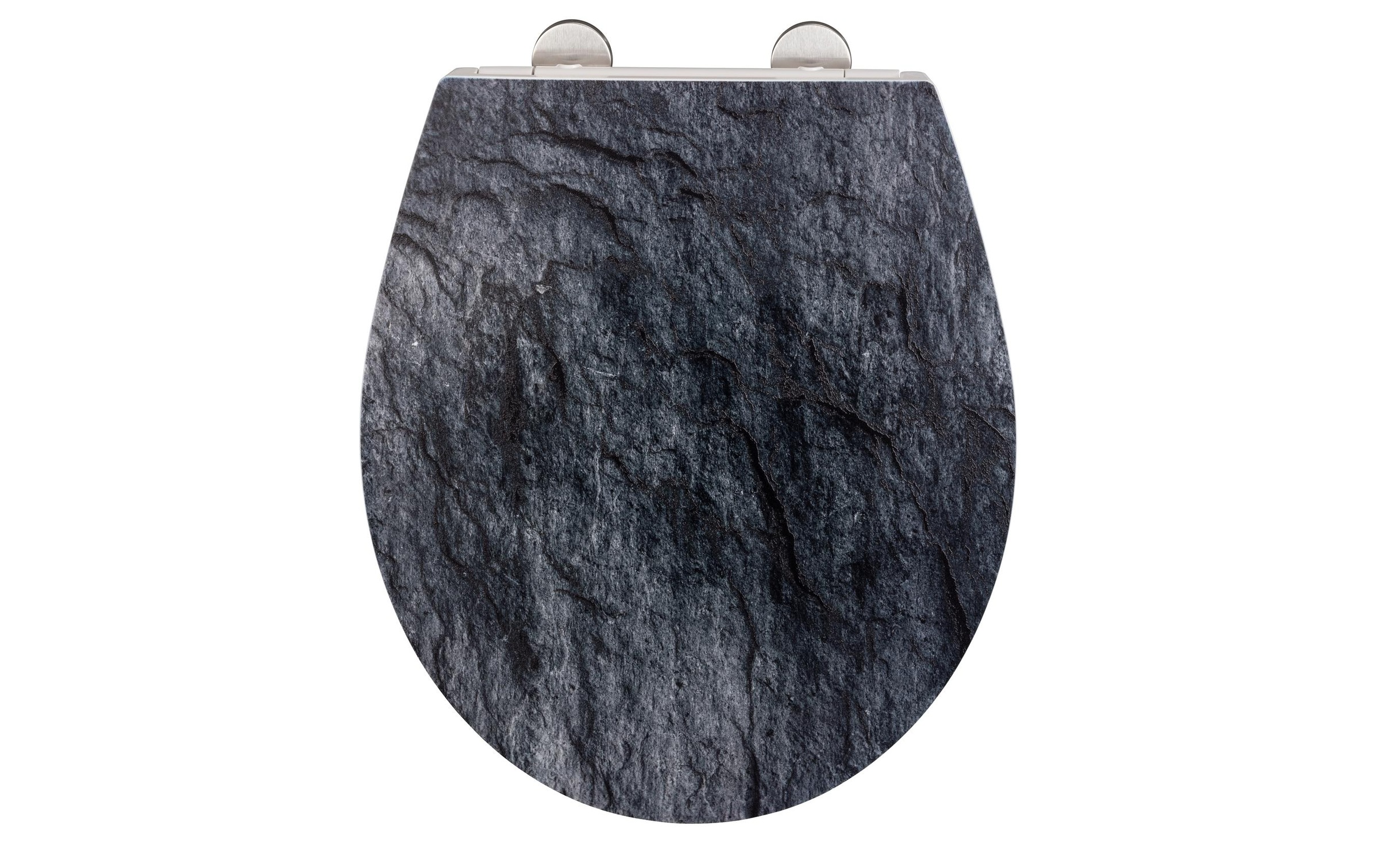 WENKO WC-Sitz »Slate Rock Absenkautomatik, Grau«