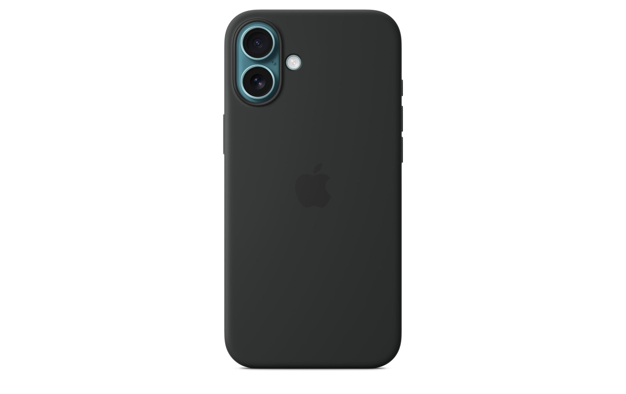 Apple Smartphone Silikon Case mit MagSafe, iPhone 16 Plus, Schwarz