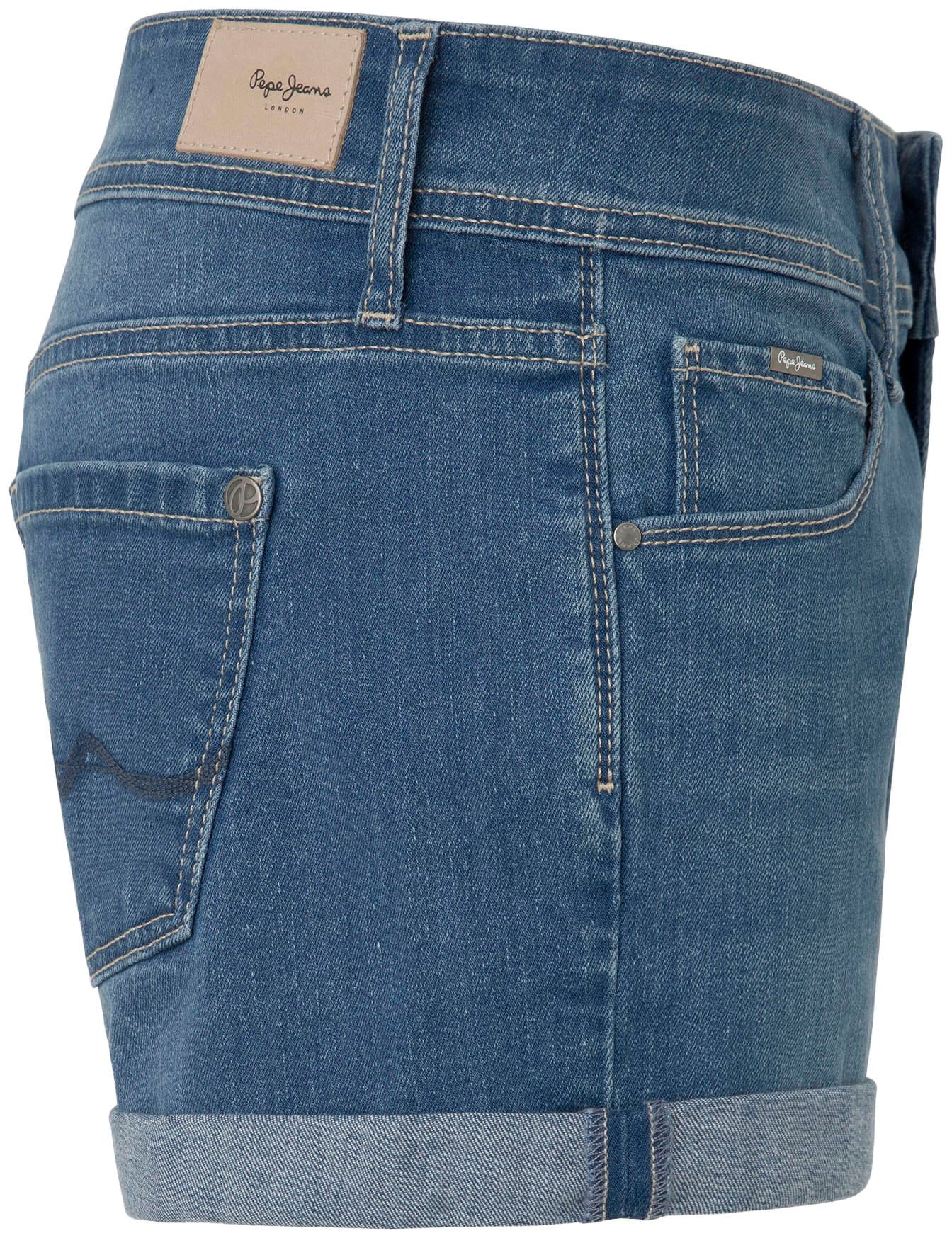 Pepe Jeans Jeansshorts, mit Umschlagsaum