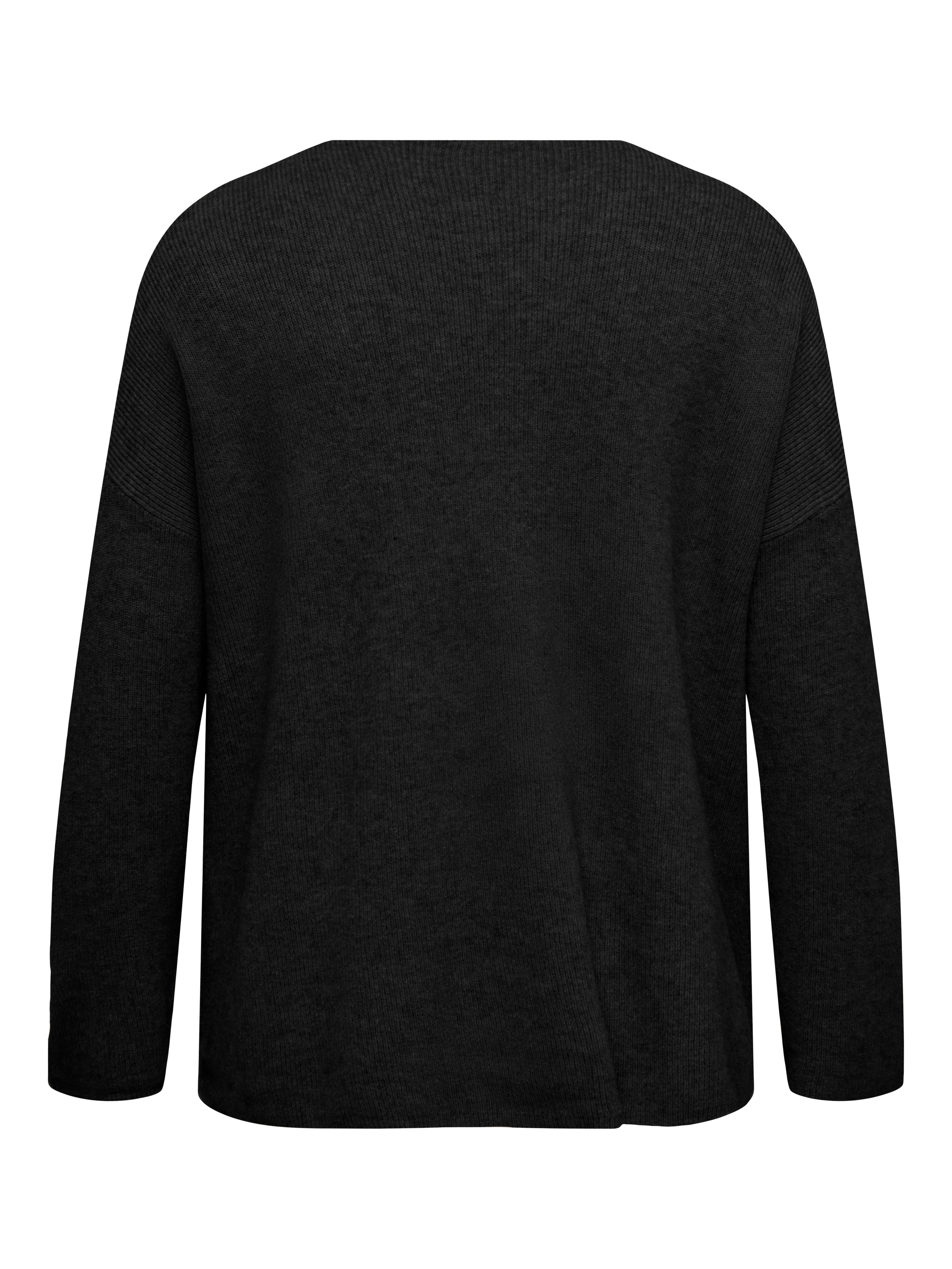 ONLY CARMAKOMA V-Ausschnitt-Pullover »CARIBI LS RIB LOOSE V-NECK CC KNT«