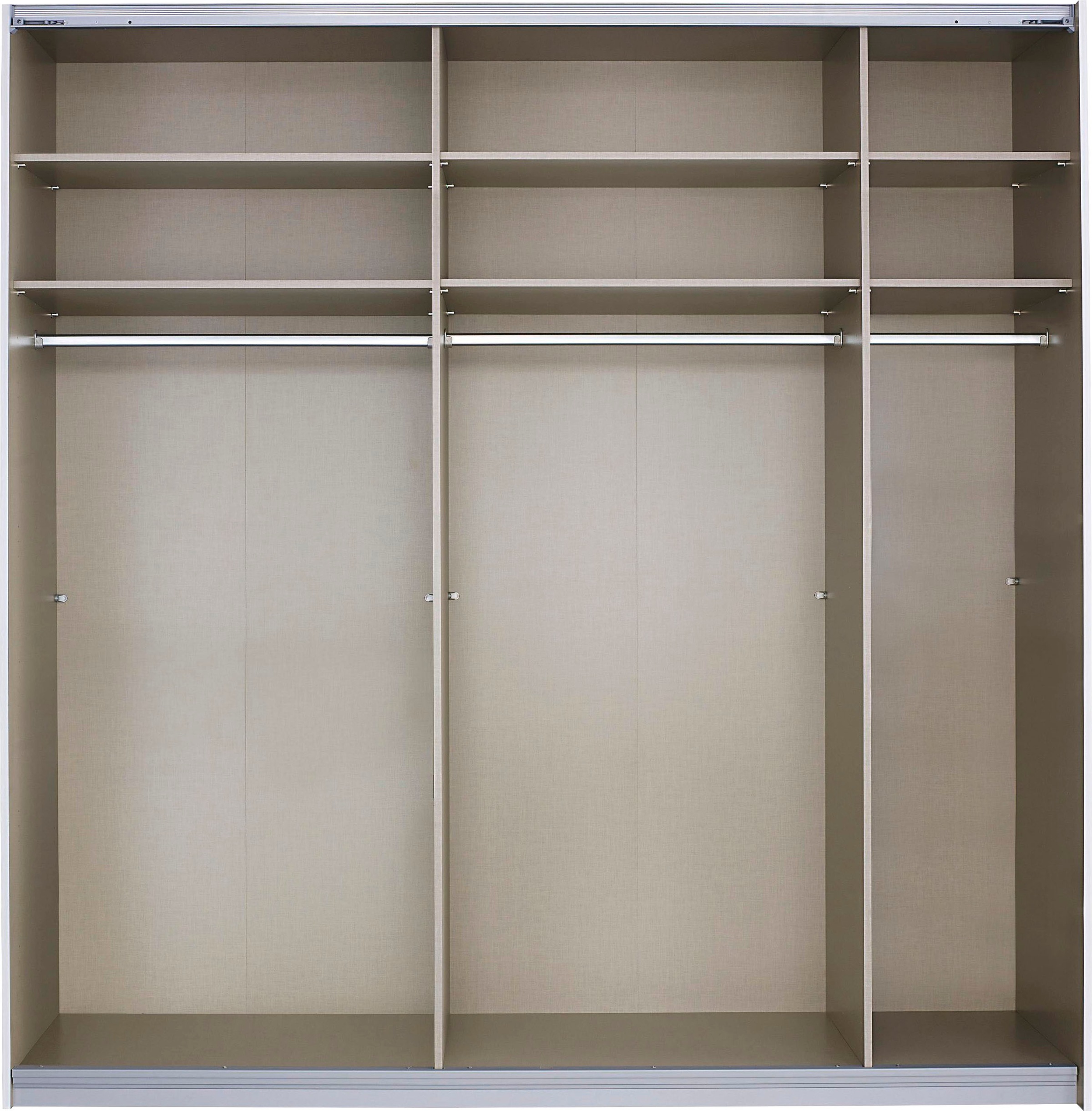 rauch Schwebetürenschrank »Quadra Bestseller Schlafzimmerschrank in vielen Breiten«, Kleiderschrank Garderobenschrank Schrank mit Glaselementen