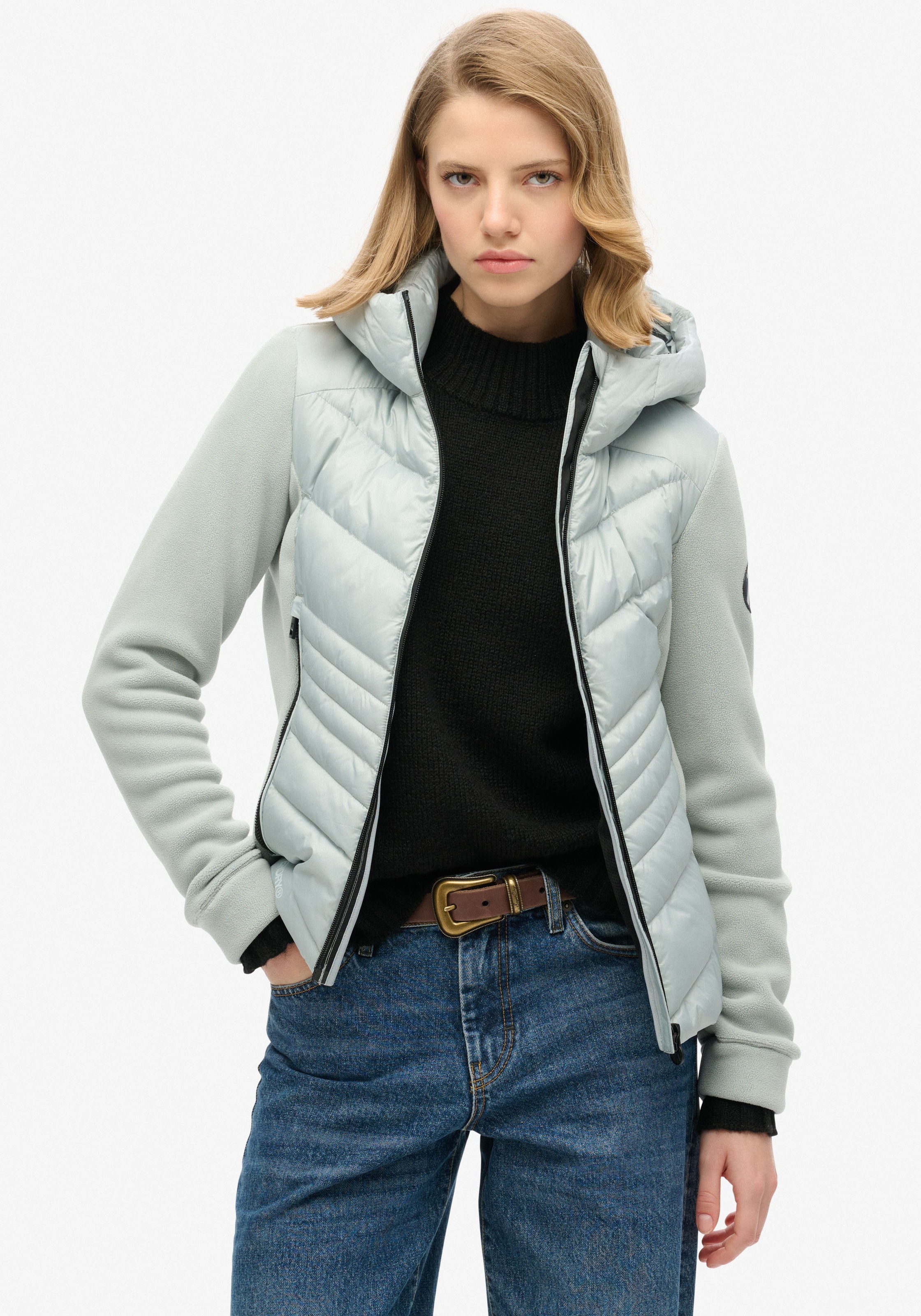 Superdry Fleecejacke »HOODED STORM FLEECE JKT«, mit Kapuze