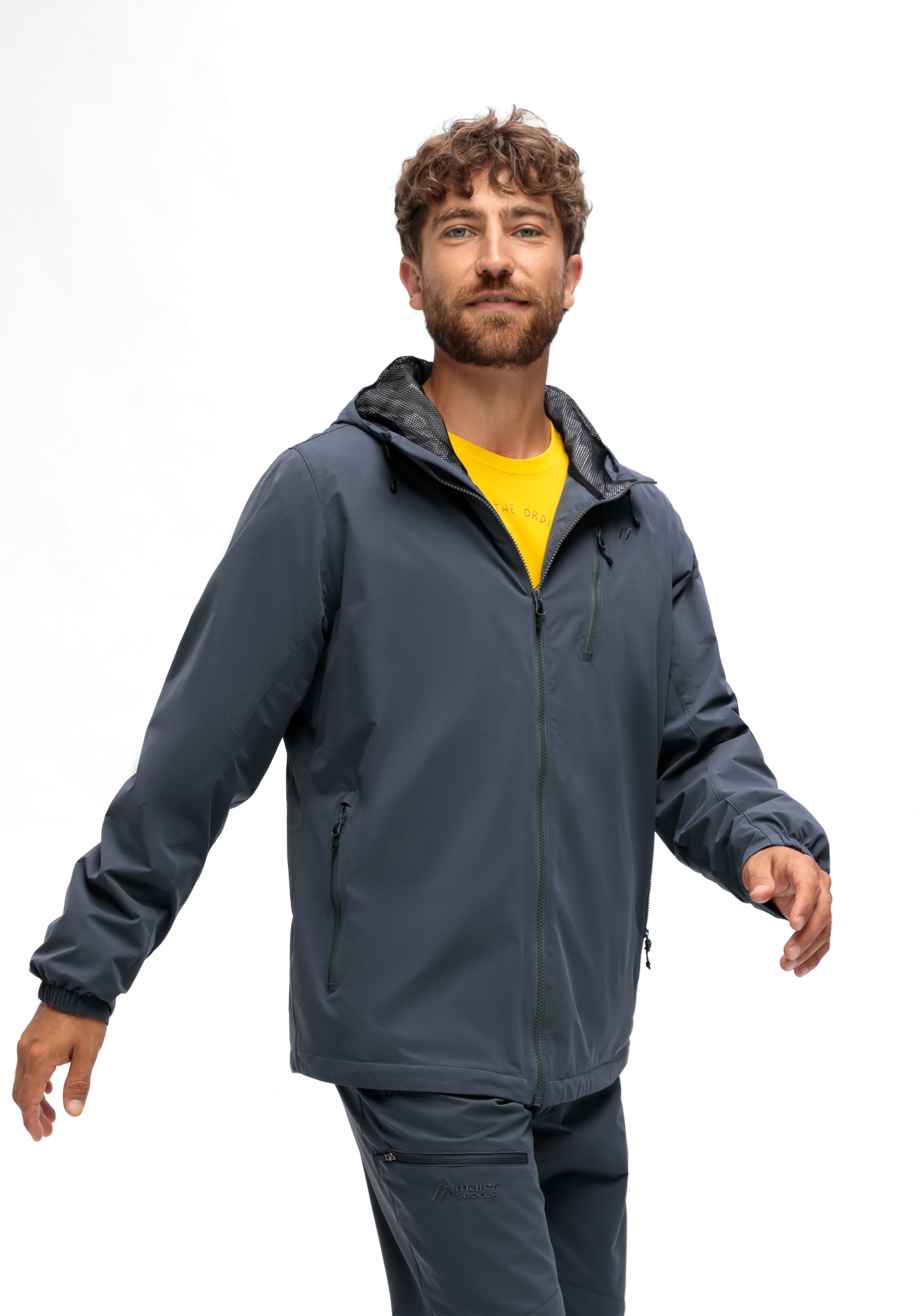 Maier Sports Outdoorjacke »ArorA Loop M«, Herren Jacke wasserdicht, Funktionsjacke 3 Taschen aussen + Innentasche