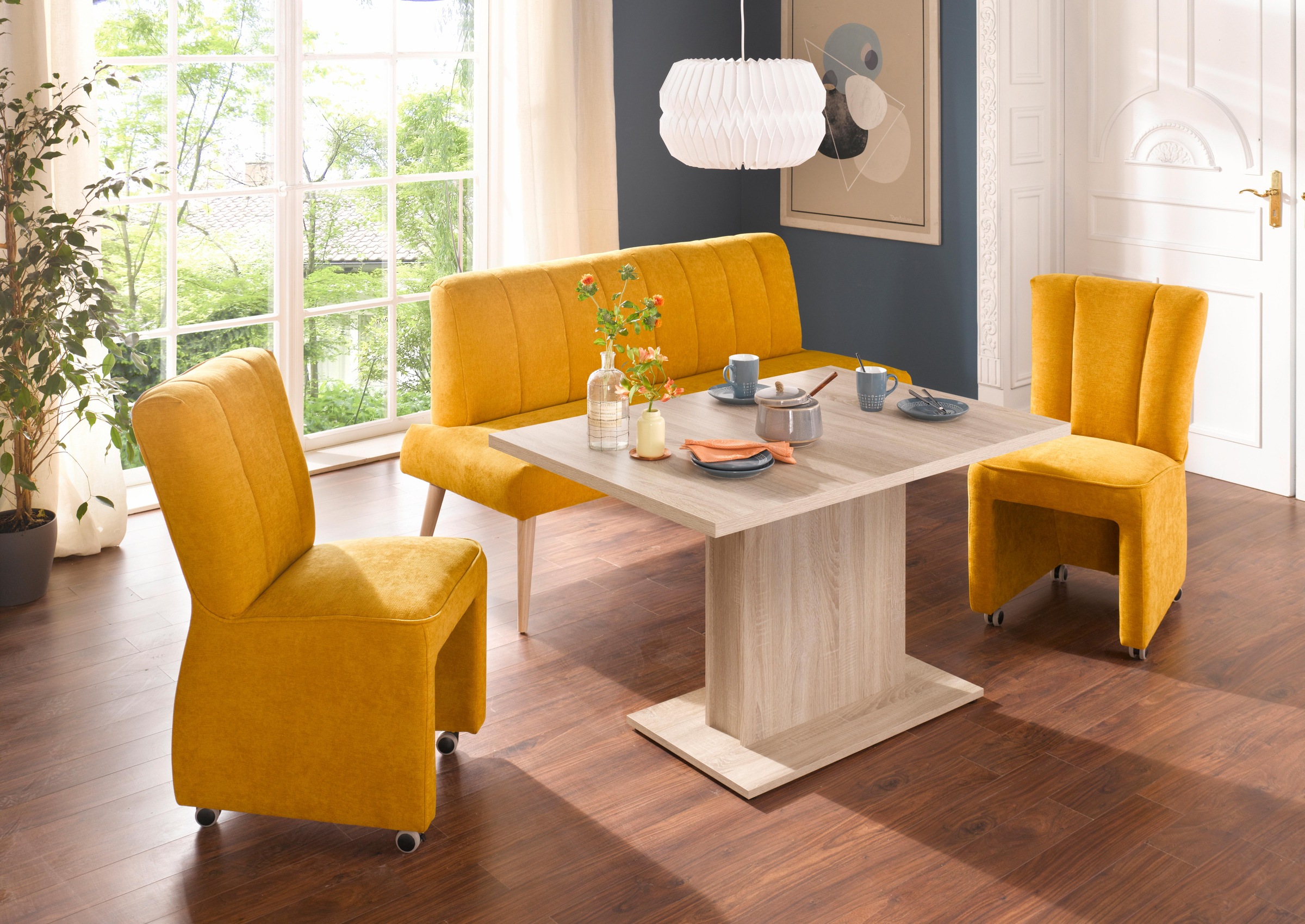 exxpo - sofa fashion Sessel »Costa, Loungesessel, Hochlehnsessel, auf Rollen, Komfortsitzhöhe 53cm«, kompakt und bequem, Breite 52 cm