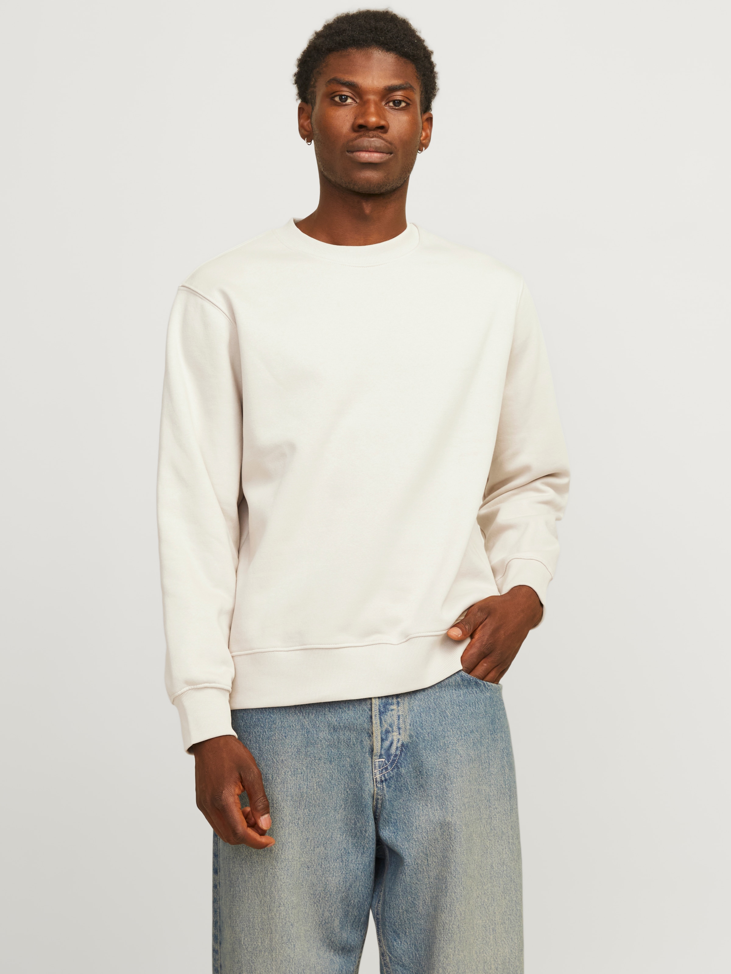 Jack & Jones Sweatshirt »JJEURBAN EDGE SWEAT CREW NECK NOOS«, mit Rippbündchen