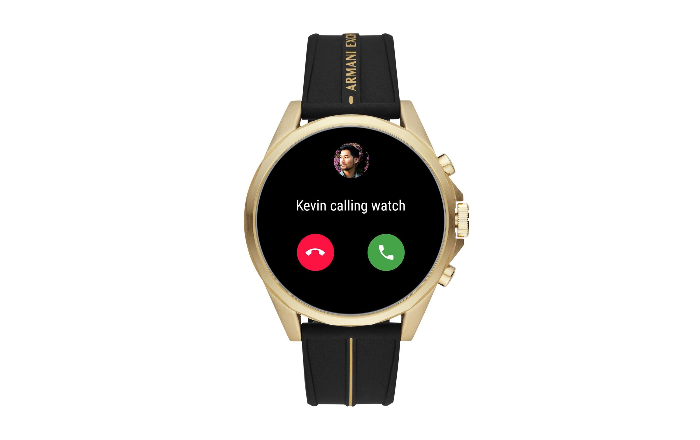 ARMANI EXCHANGE Smartwatch »Exchange Connected AXT2005 Schwarz/Gelb/Rot«, Wear OS by Google,)