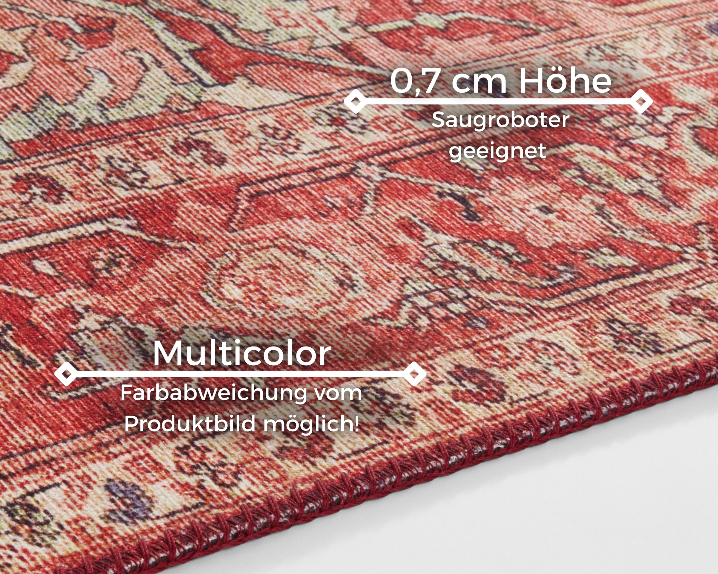 HANSE Home Teppich »Leta«, rechteckig, 5 mm Höhe, Orientalisch, Läufer, Kurzflor, Wohnzimmer, Schlafzimmer, Esszimmer