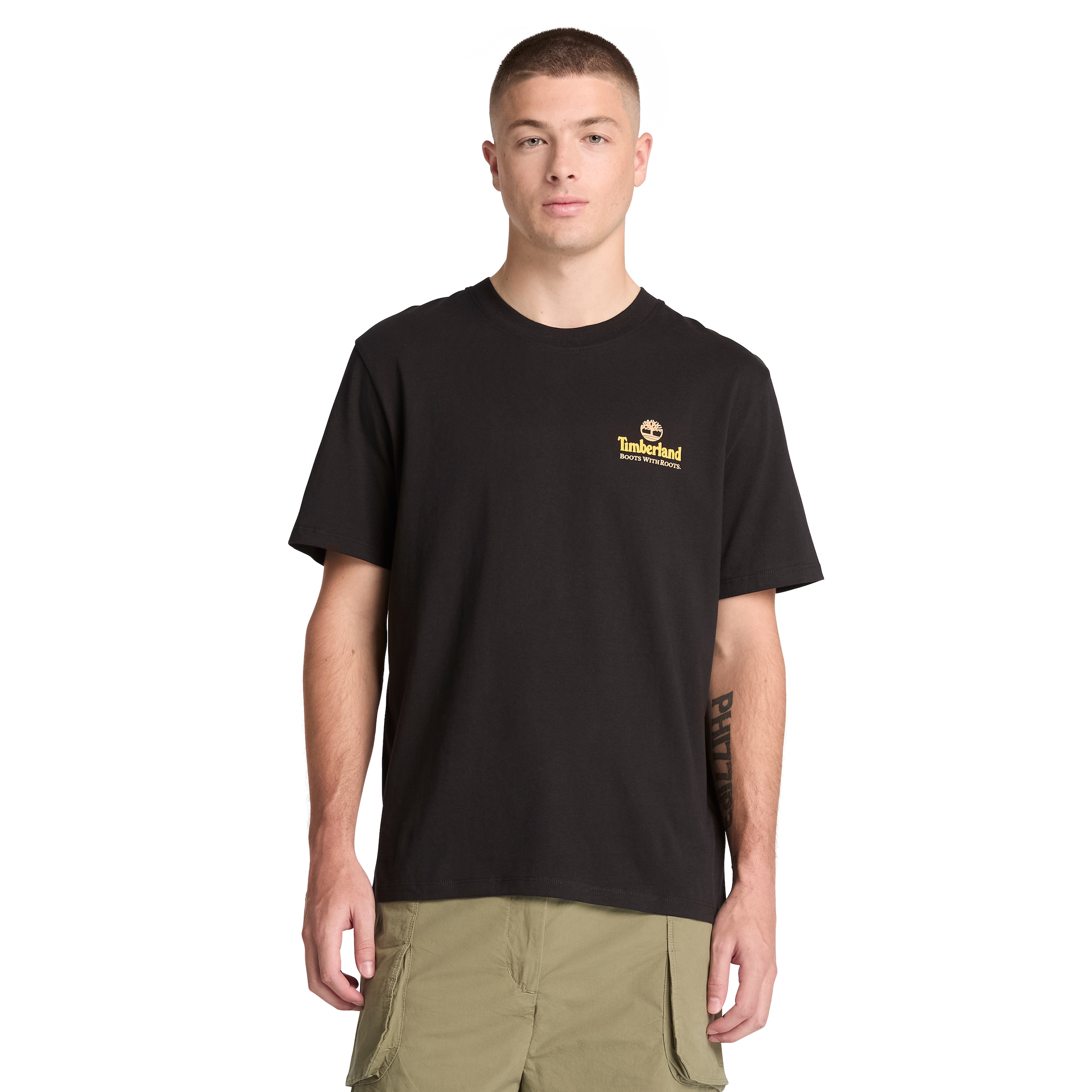 Timberland T-Shirt "Illustrated Tree Logo Back Graphic" mit Baumwolle, Kurzarmdesign