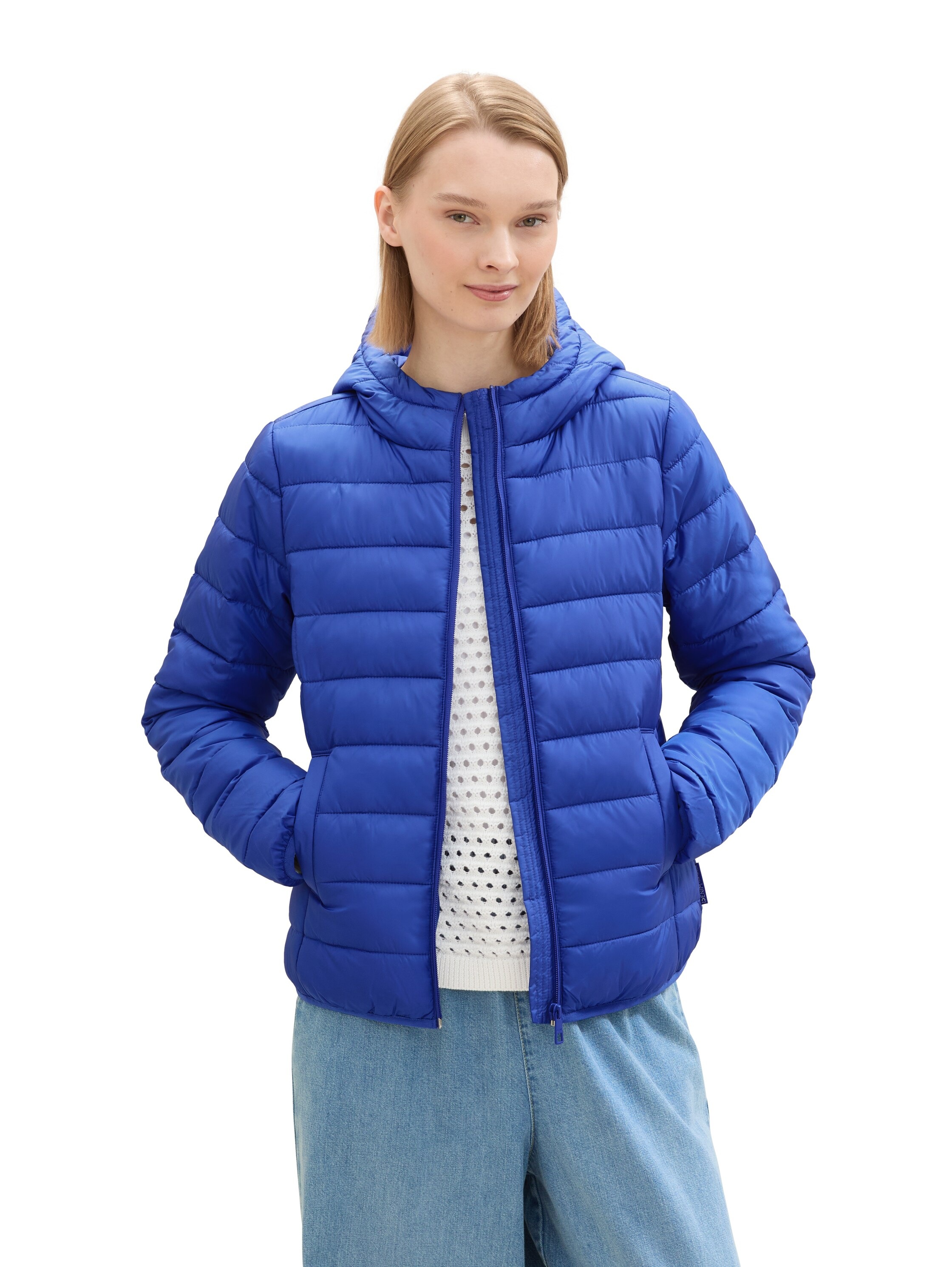 TOM TAILOR Denim Steppjacke mit Kapuze mit Kapuze