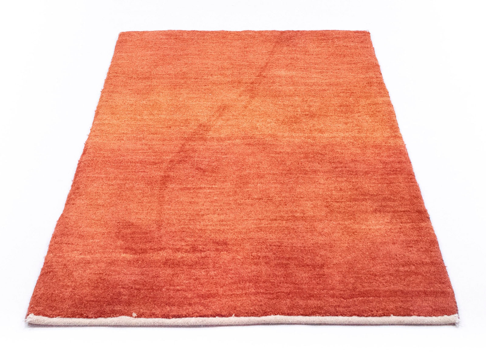 Jelmoli-Versand Teppich Wollteppich »Gabbeh morgenland | orange«, rechteckig, shoppen online handgeknüpft handgeknüpft