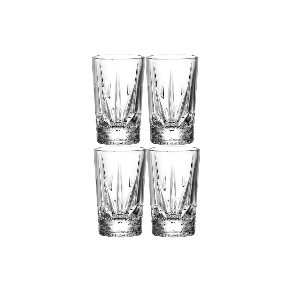 LEONARDO Schnapsglas »Capri 280 ml, 4 Stück, Transparent«, (4 tlg.)