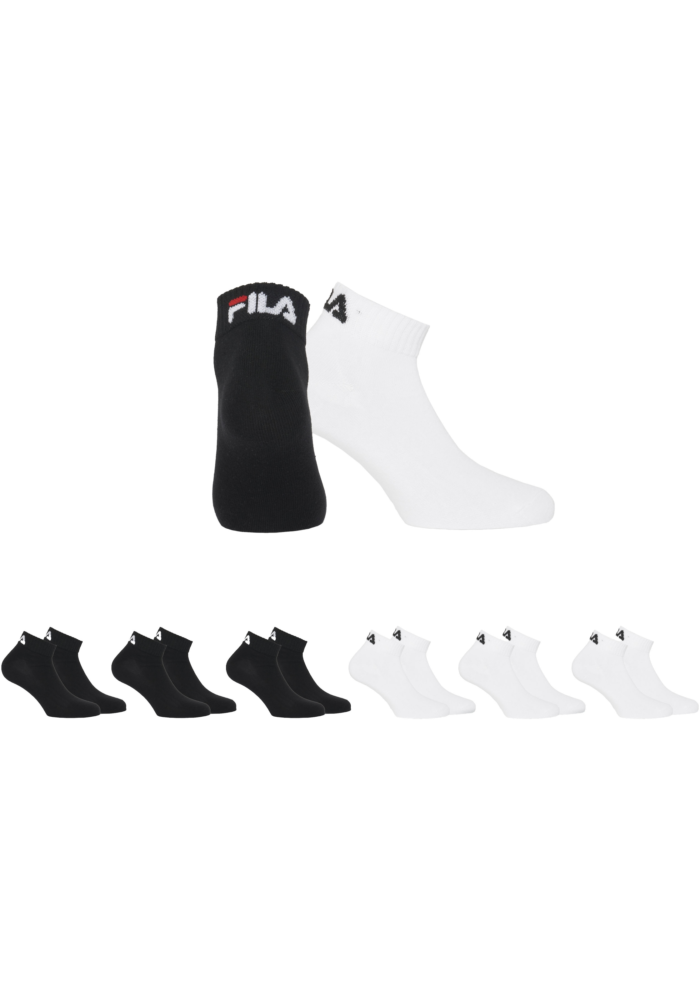 Fila Kurzsocken, (6er Pack), mit eingestricktem Logo