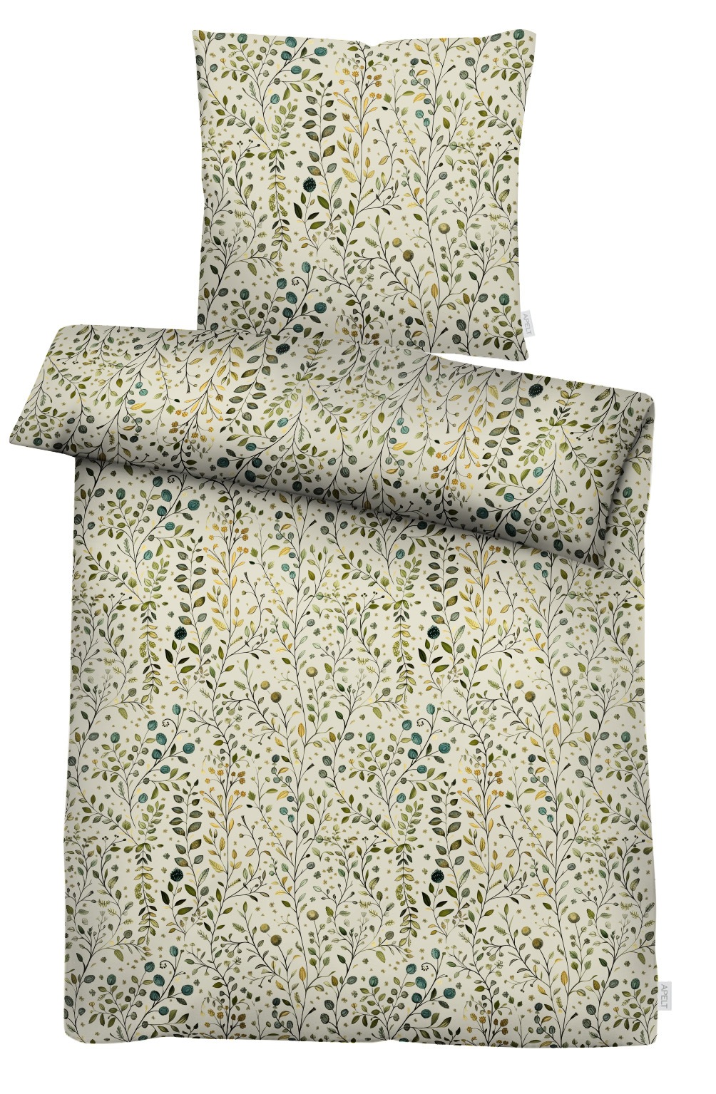 APELT Bettwäsche "Cecile" 2 Bettwäsche-Set mit Reißverschluss, Baumwoll-Satin, Digitaldruck