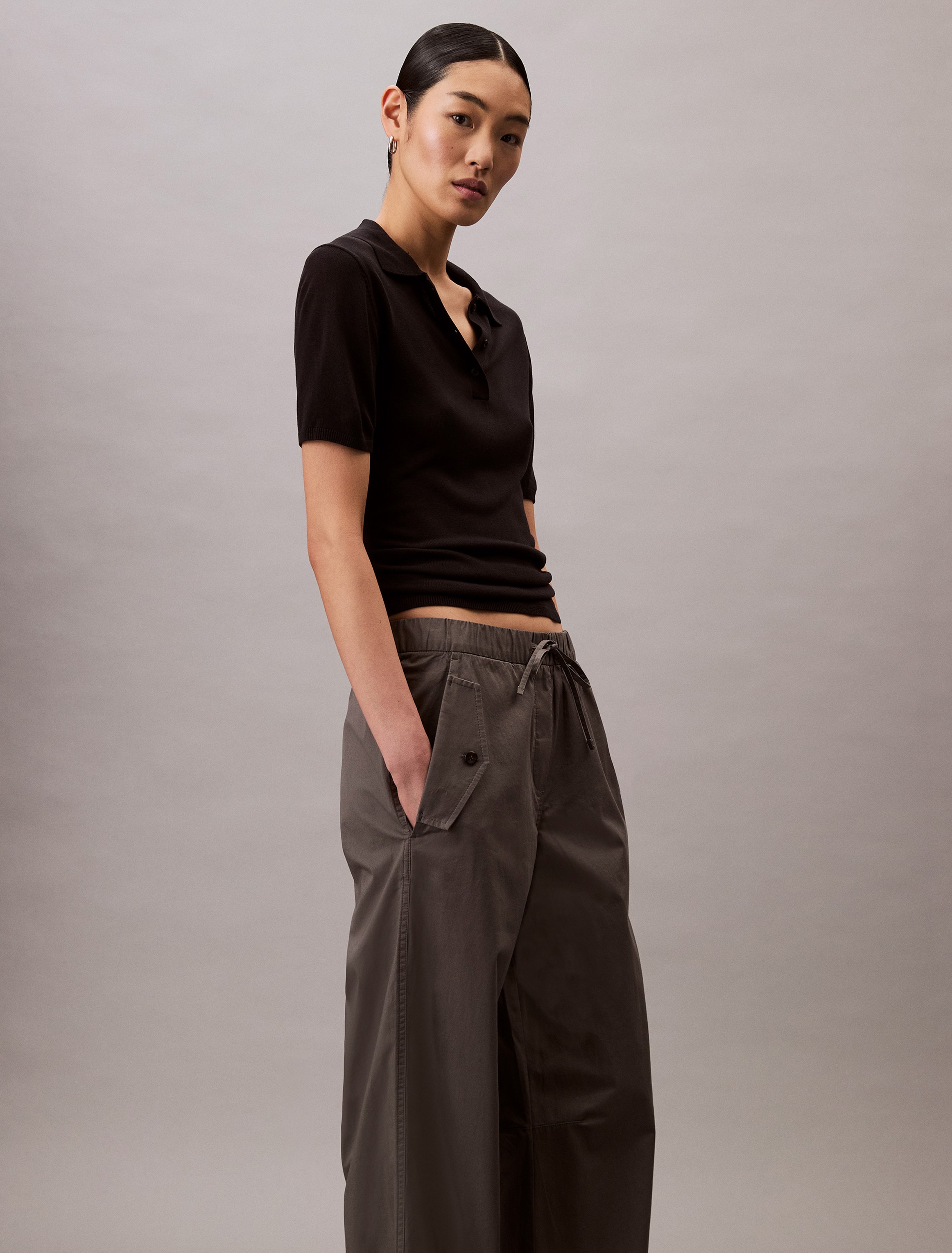 Calvin Klein Jeans Cargohose »LIGHT WEIGHT COTTON CARGO PANT«, Mit abgestepptem Beinabschluss