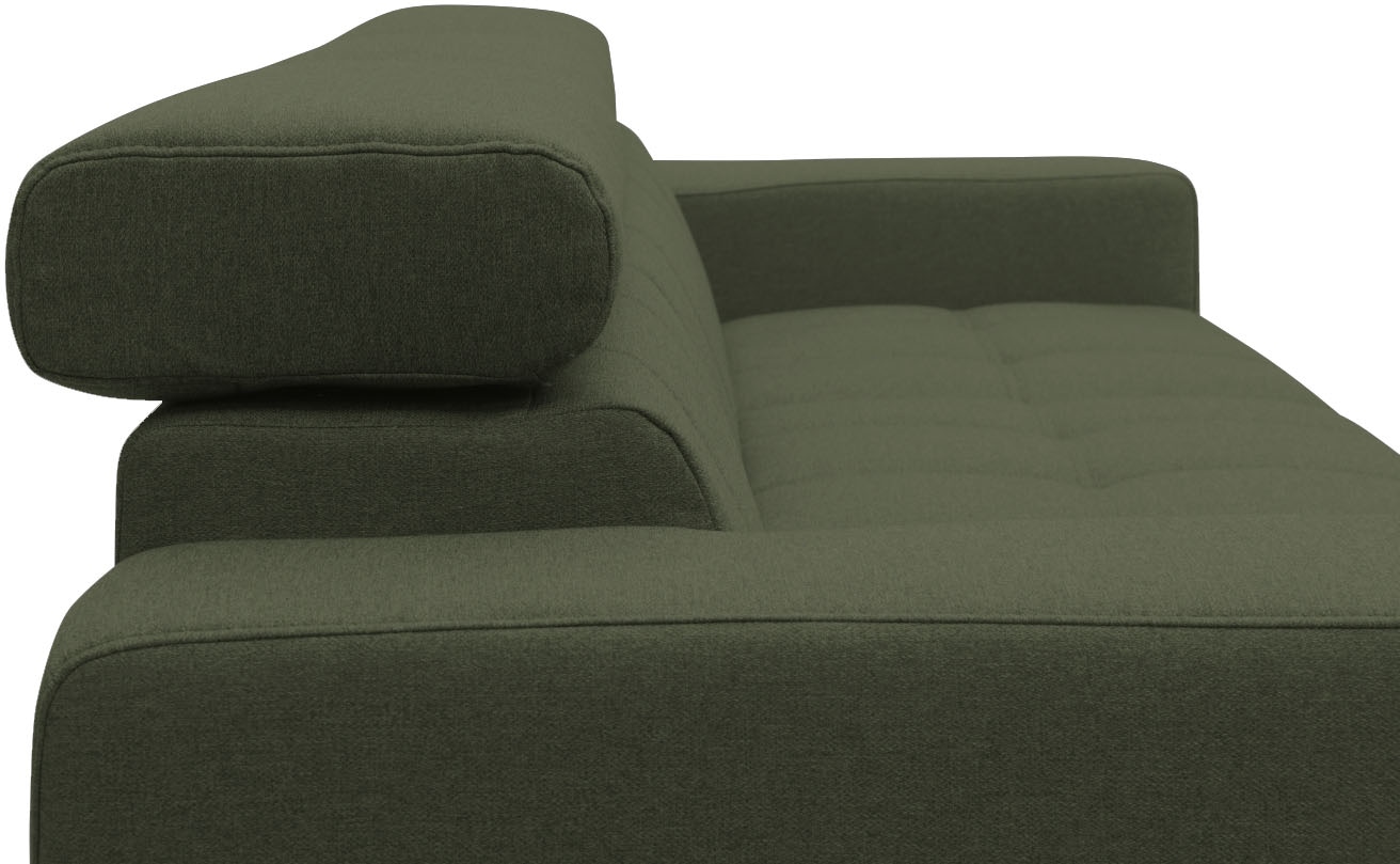 DOMO collection 2-Sitzer »Trento, mit Kufenfuss oder Einzelfuss«, wahlweise mit Kopfteilverstellung und in zwei Grössen erhältlich