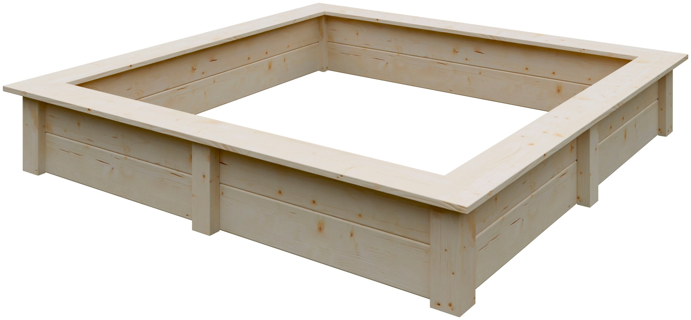 KONIFERA Sandkasten BxLxH: 150x150x24 cm