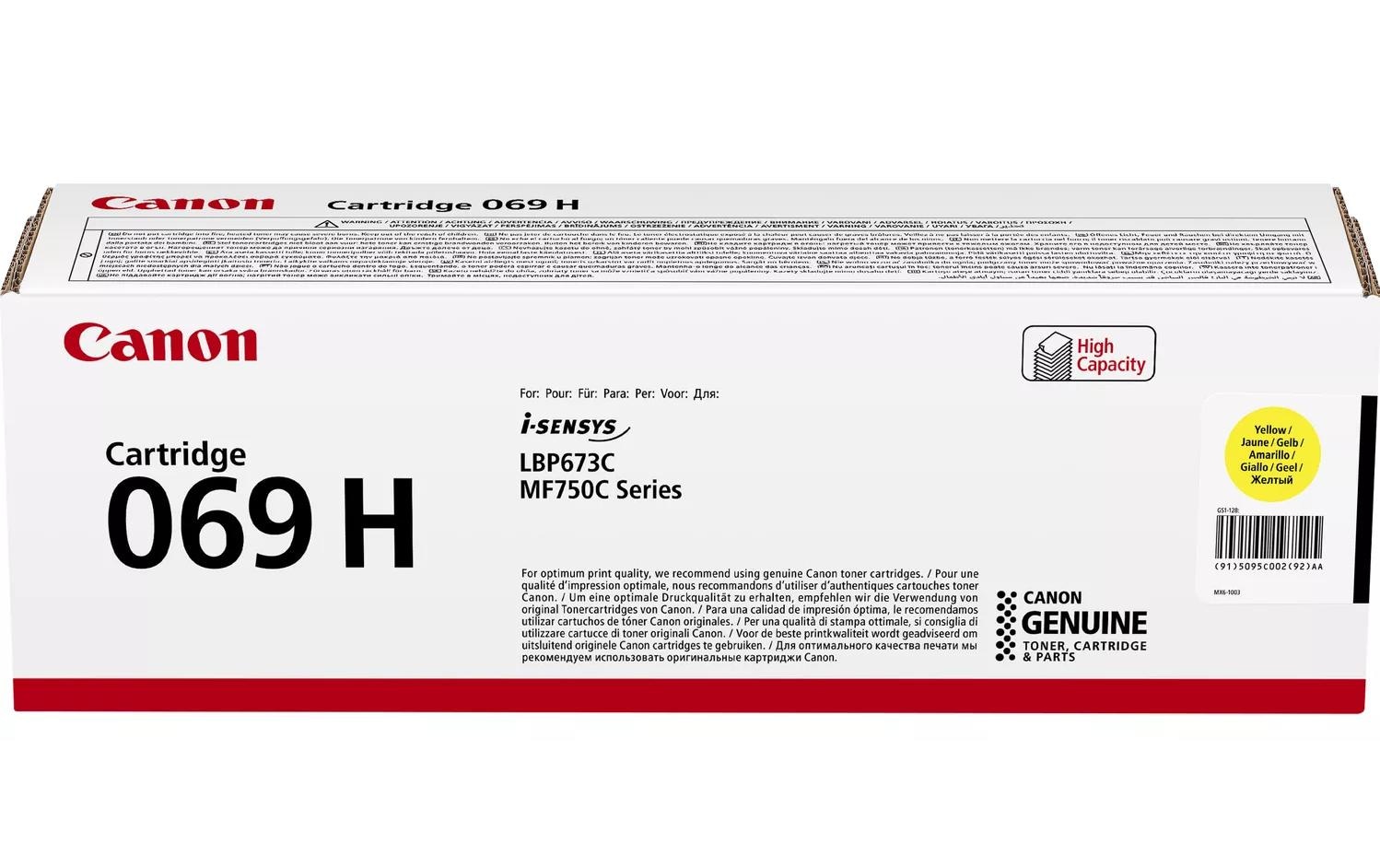 Canon Tonerpatrone »069H / 5095C002 Yellow«