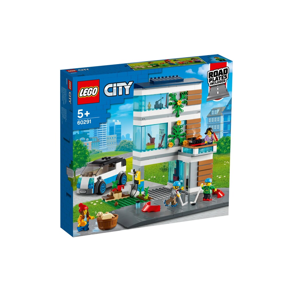 LEGO® Spielbausteine »City Modernes Familienhaus 60291«, (388 St.)