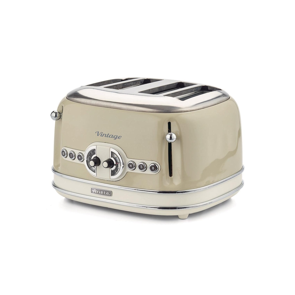 Ariete Toaster »Vintage 4 Schlitze, Beige«, für 4 Scheiben, 1600 W