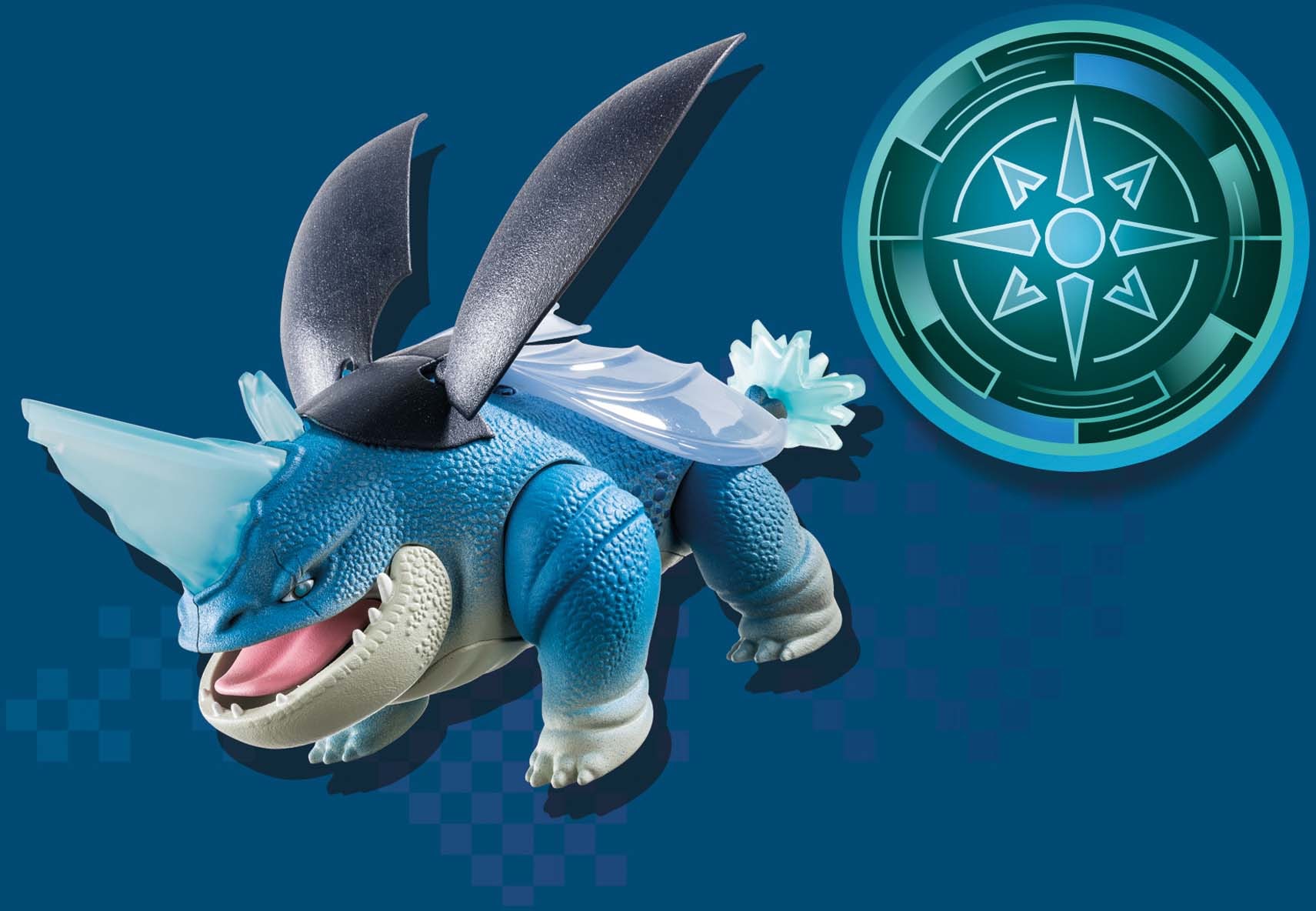 Playmobil® Konstruktions-Spielset »Dragons: The Nine Realms - Plowhorn & D'Angelo (71082)«, (17 St.), Made in Germany